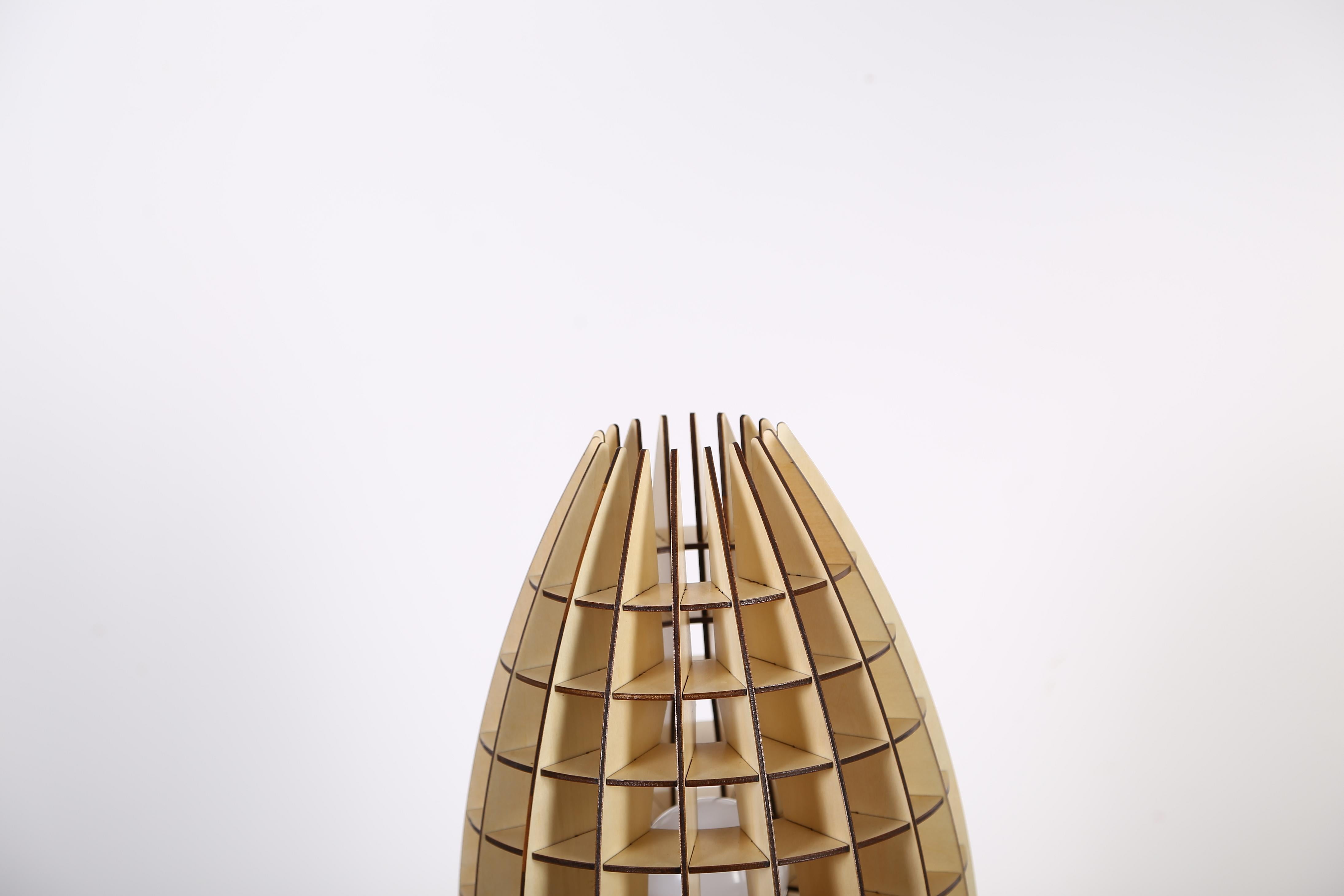 kayoom-tischlampe-aviator-holz-raketenform-aus-naturholz-mit-offener-lampenschir image 6