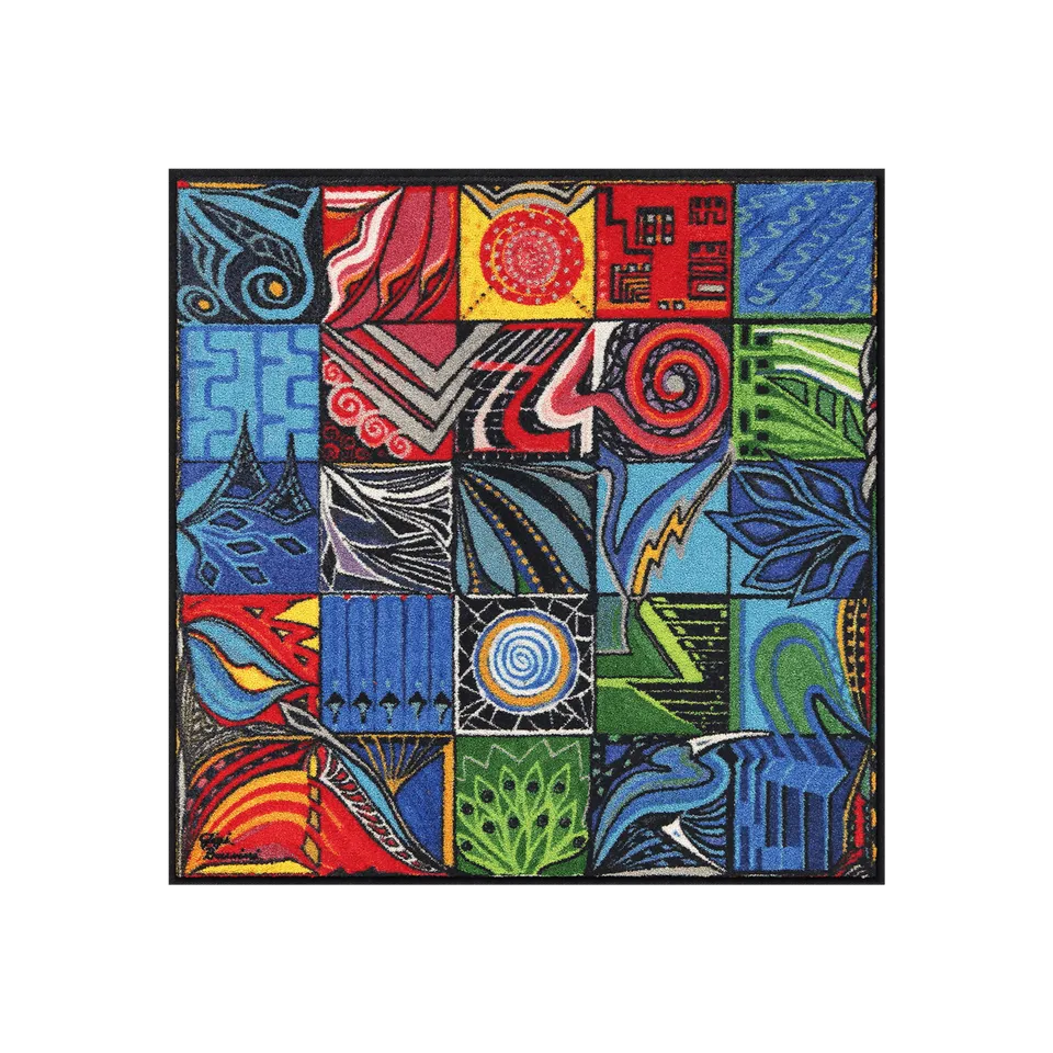salonloewe-gemelli-teppich-85-x-85-cm-quadratische-fu-matte-mit-kunstmotiv-rutsc image 1