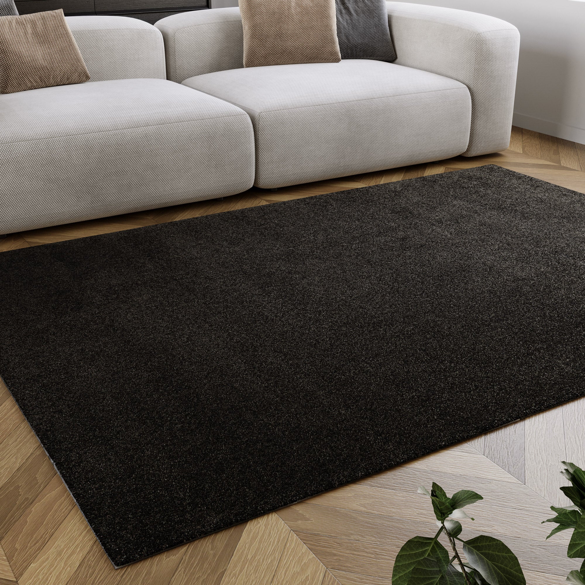 homie-living-by-weconhome-kurzflorteppich-manta-anthrazit-gewebt-schwere-qualit- image 1