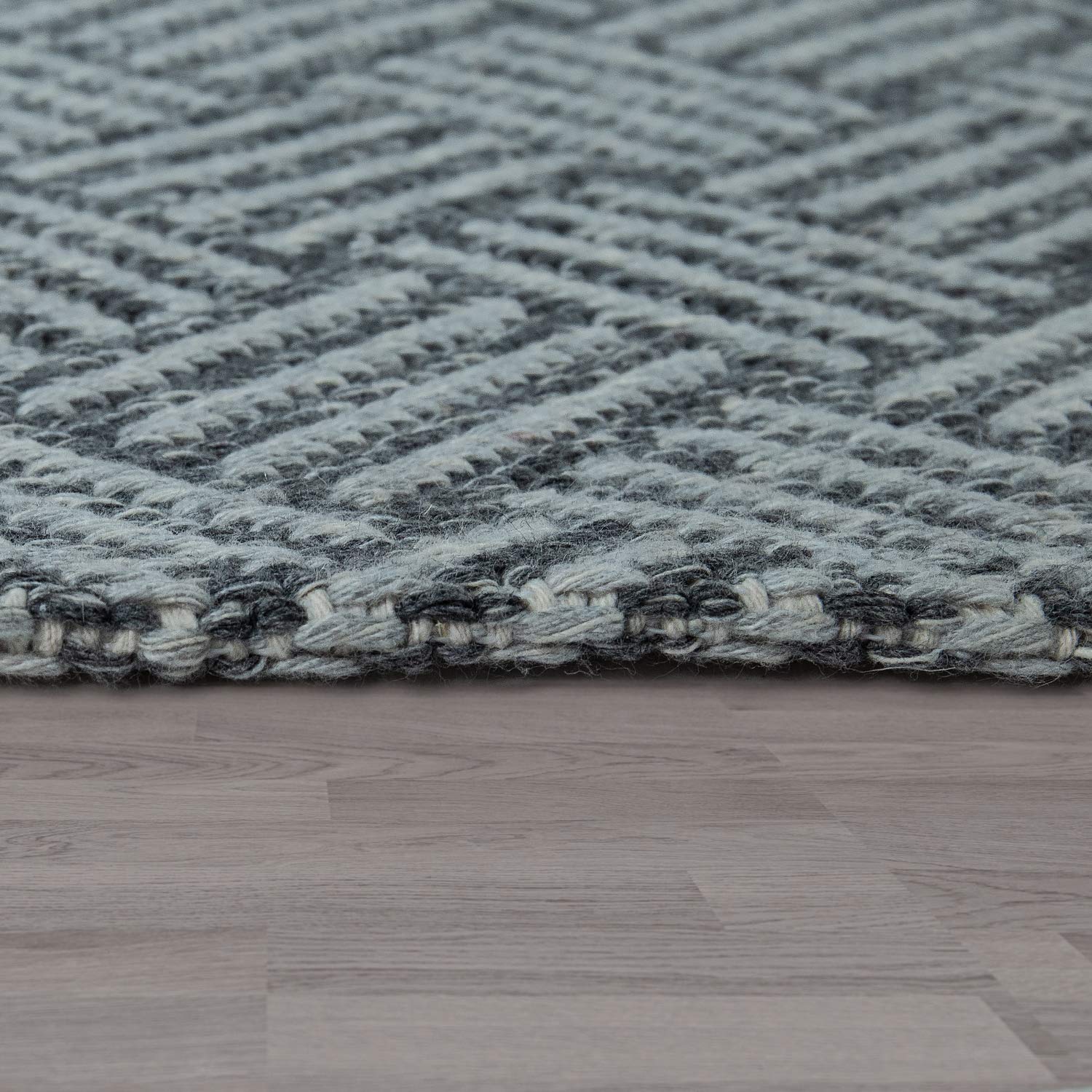 paco-home-metro-teppich-160x220-cm-grau-flecht-webmuster-flachgewebe image 2