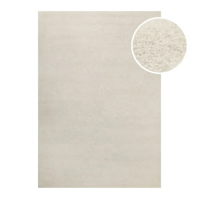weconhome-hamptons-fortythree-kurzflor-teppich-creme-wei-schurwolle image 1