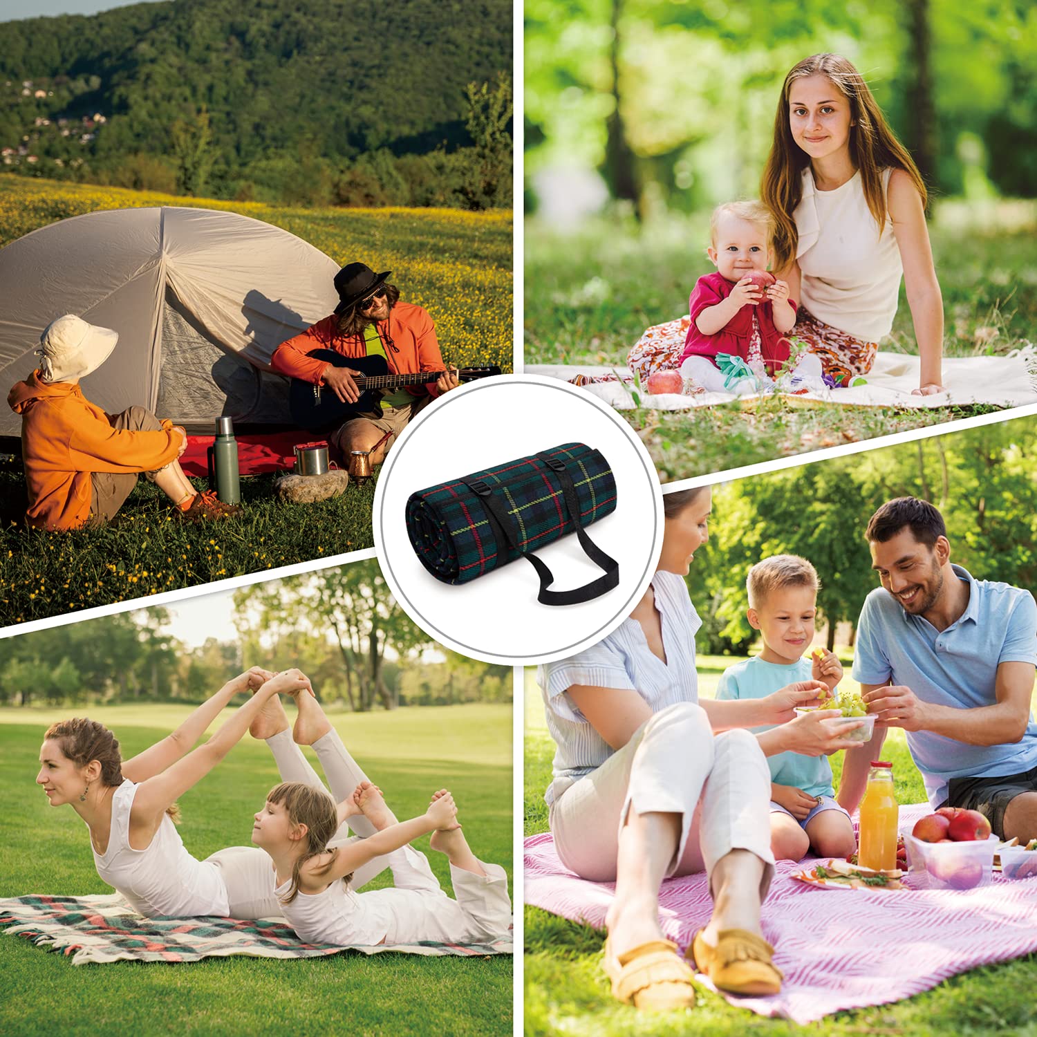 paco-home-picknickdecke-xxl-wasserdicht-dunkel-gr-n-3-200x300-cm image 2