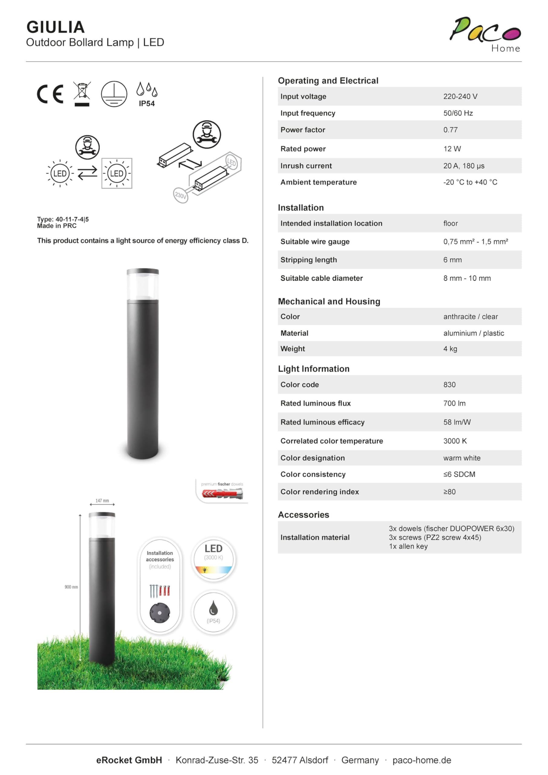 paco-home-led-outdoor-pollerleuchte-typ-3-led-90-cm-anthrazit image 7