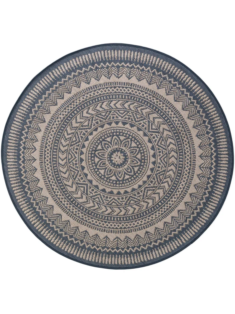 benuta-plus-metro-in-outdoor-teppich-blau-120-cm-rund image 1