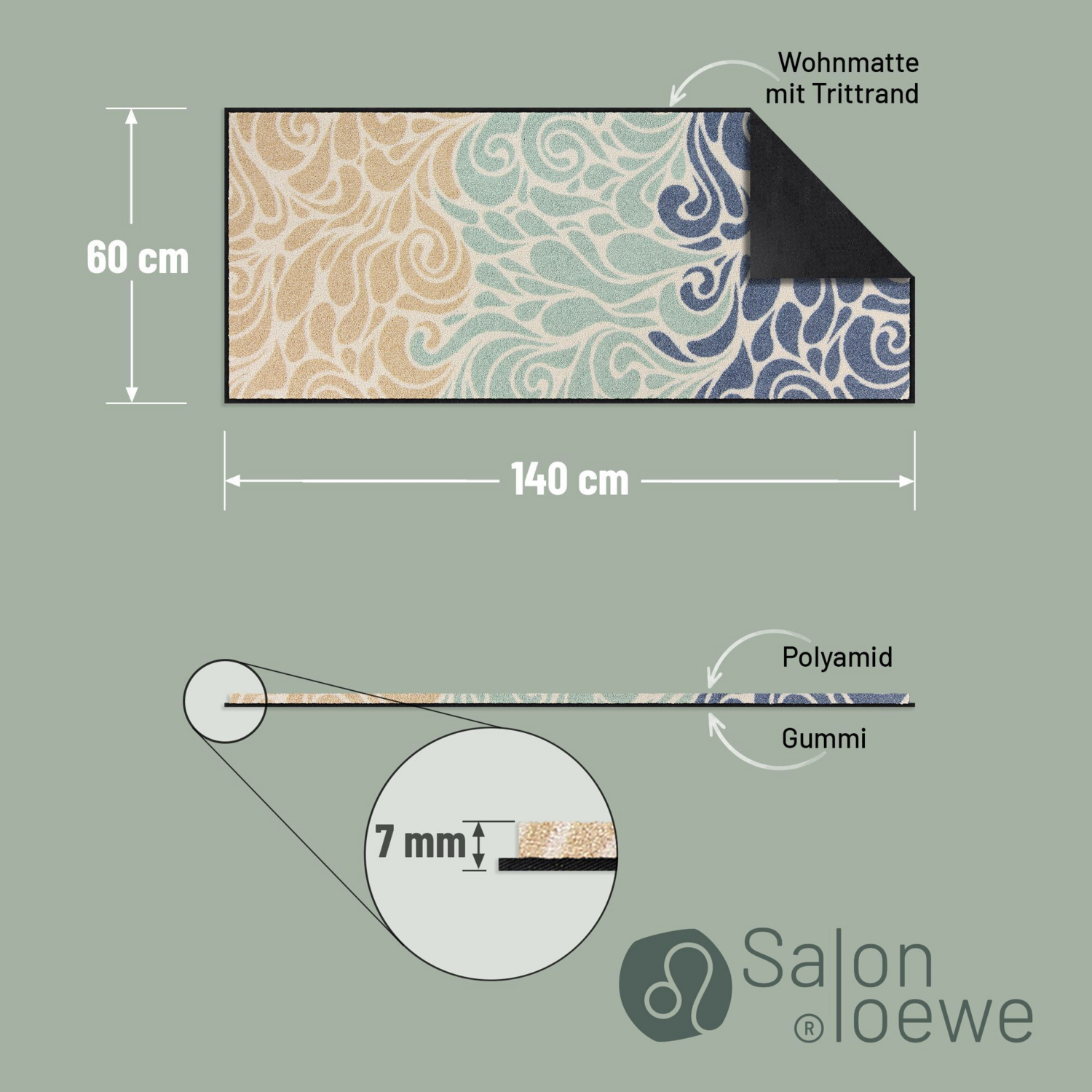 salonloewe-mingled-waves-beach-l-ufer-60-x-140-cm-maritime-fu-matte-mit-wellenmu image 5