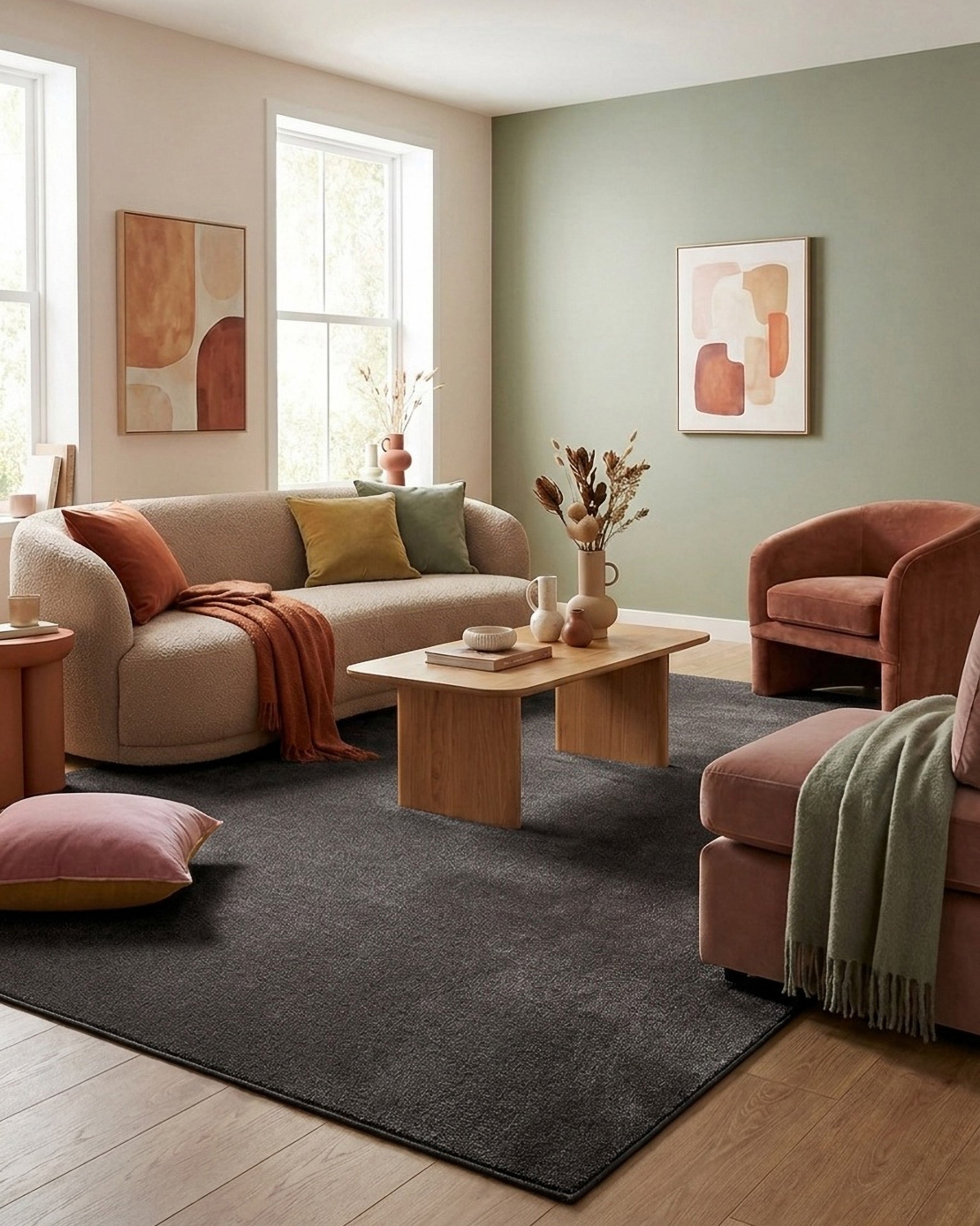 weconhome-homie-living-kurzflorteppich-montepulciano-anthrazit-grau-gewebt-ca-15 image 2