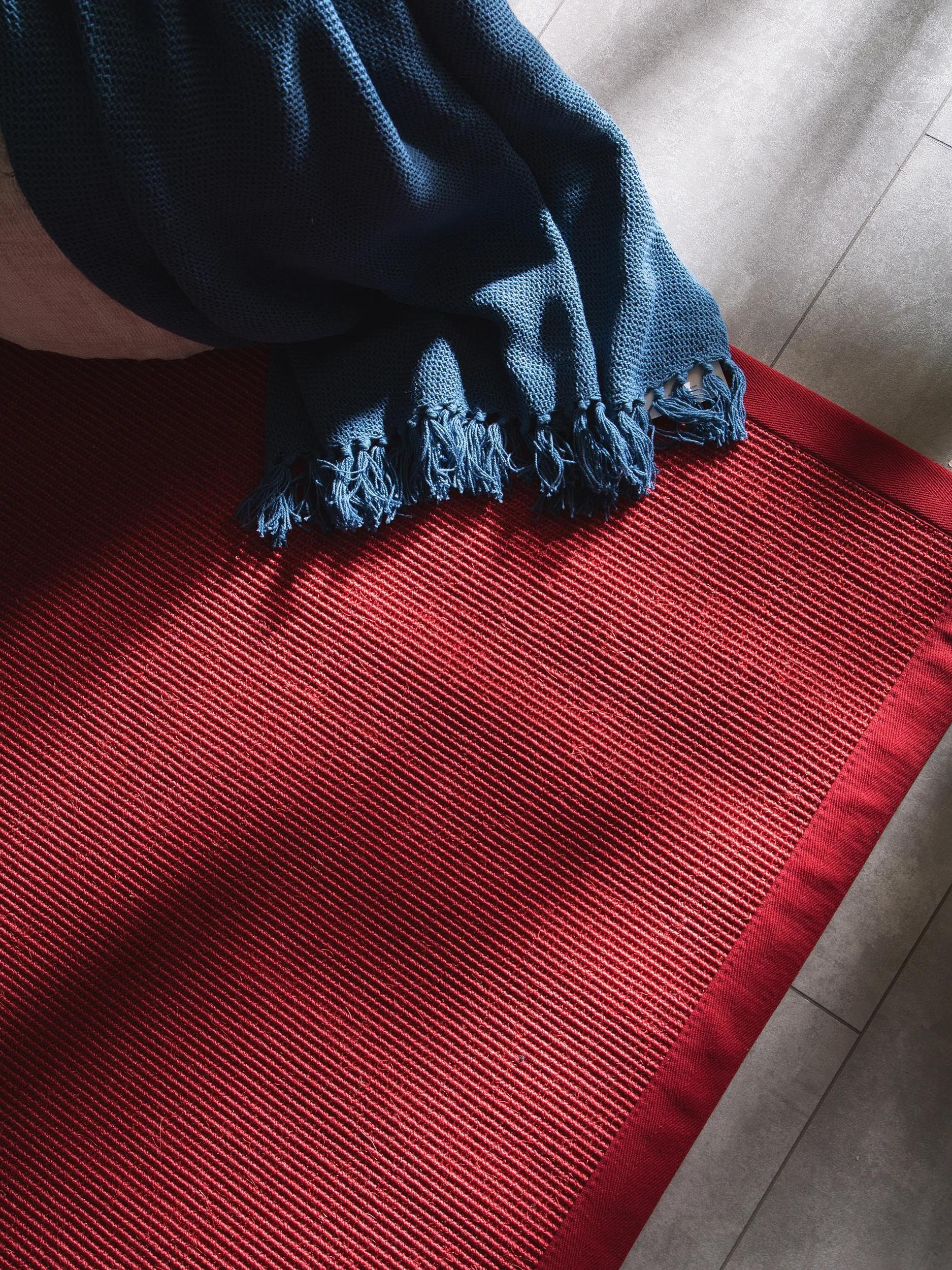 benuta-nest-sana-sisal-teppich-quadratisch-150x150-cm-rot-100-naturfaser image 2