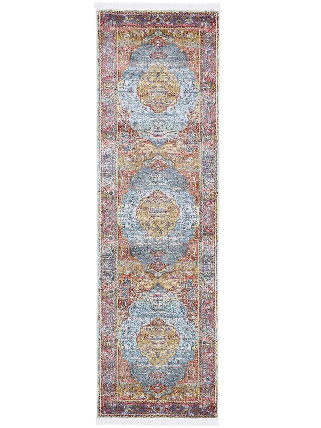 carpetfine-vintage-teppich-esha-l-ufer-multicolor-75x240-cm image 1