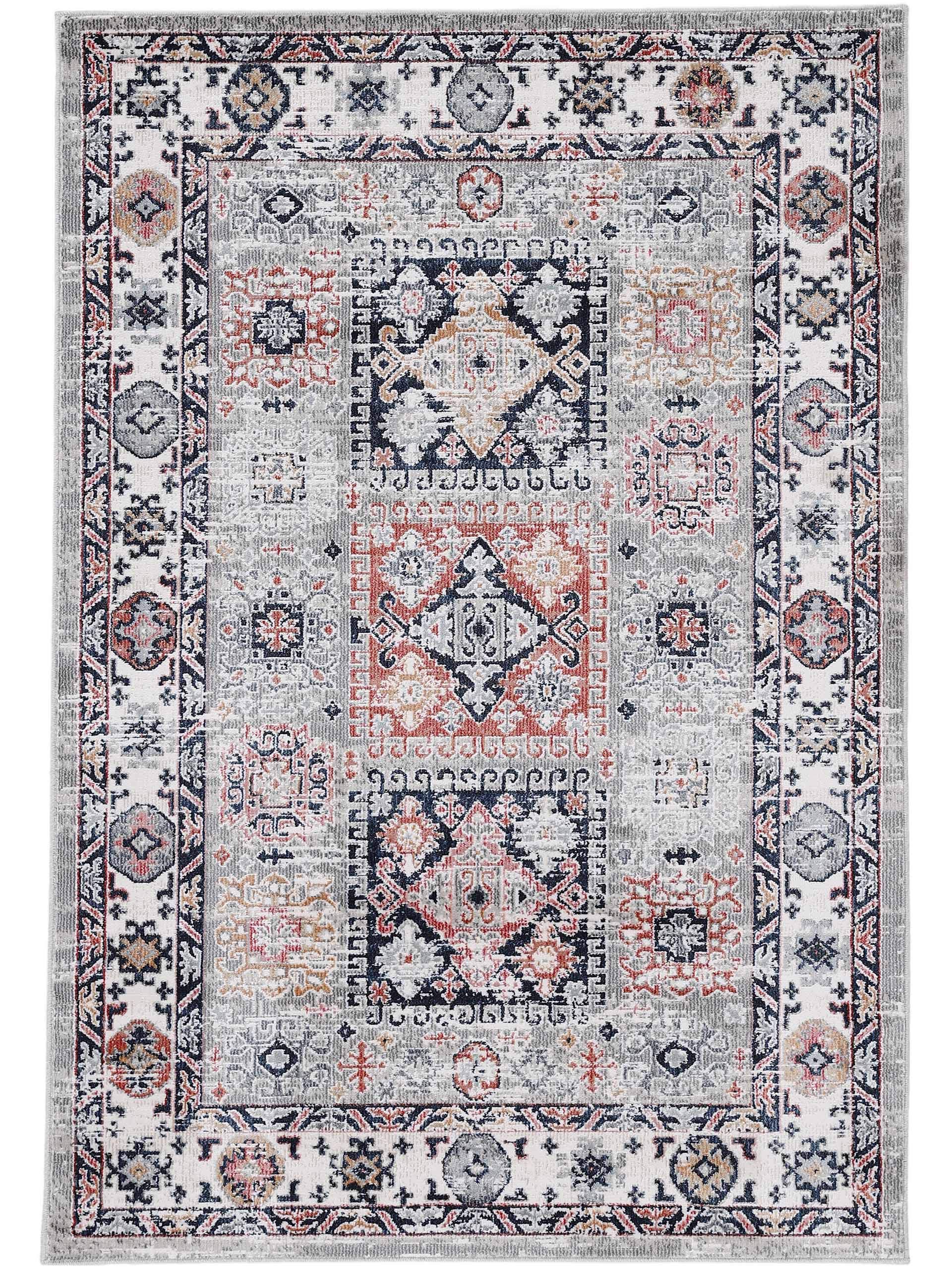 carpetine-kazach-teppich-hellgrau-80x150-cm-moderner-vintage-look-100-polypropyl image 1