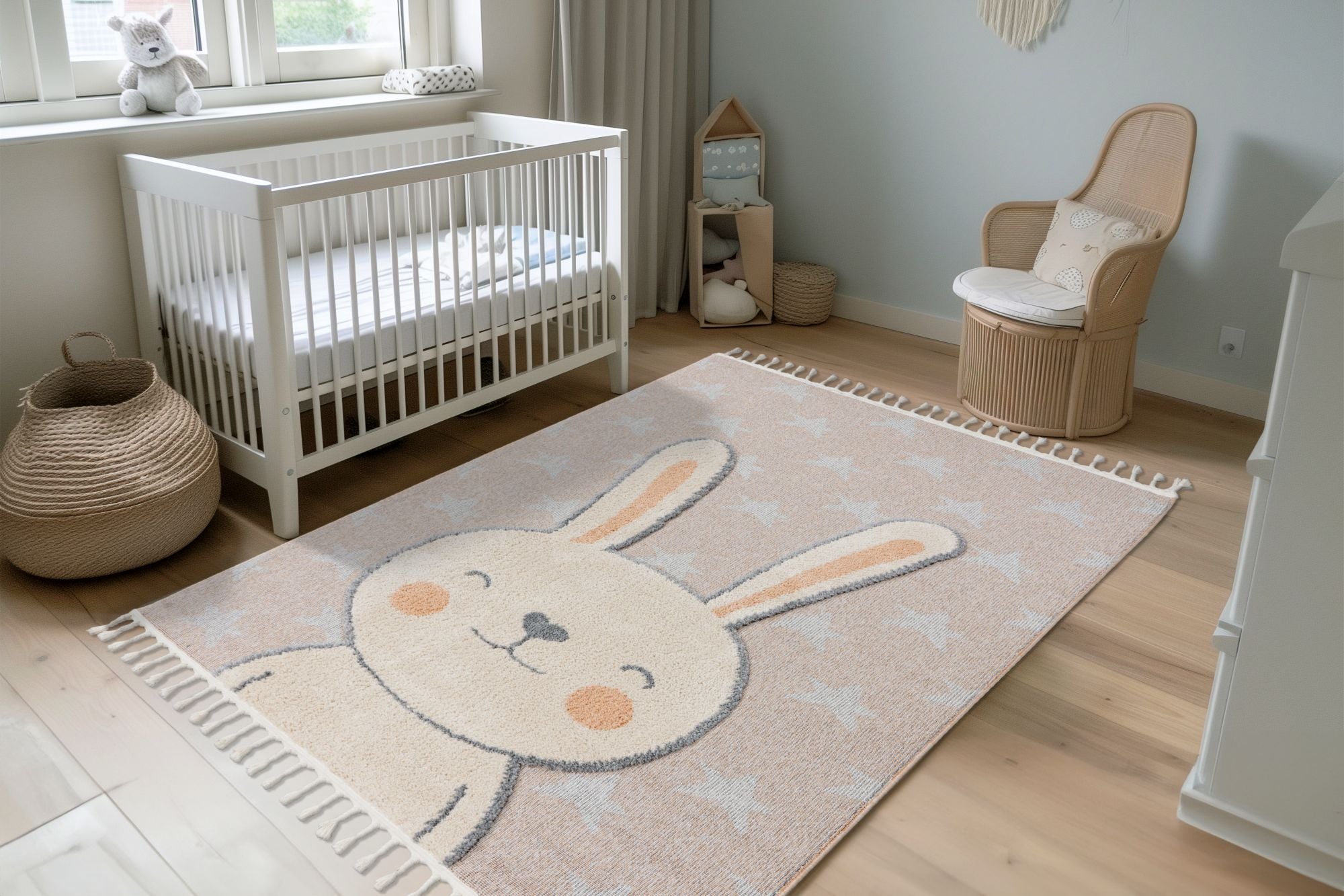 kayoom-modena-415-kinderzimmerteppich-beige-kurzflor-9-mm-polypropylen-2200-g-m image 5