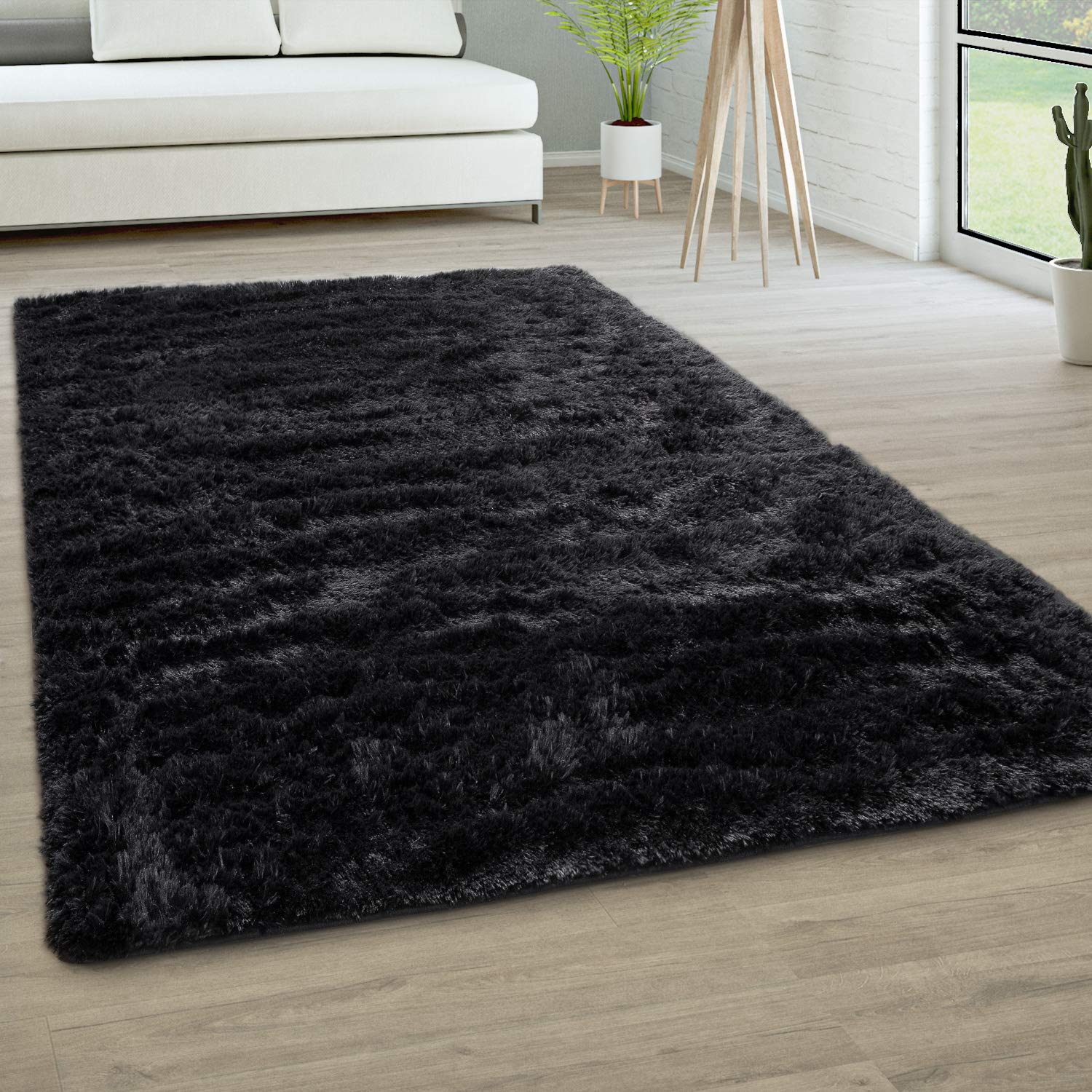 paco-home-teddy-hochflor-fellteppich-160x220-cm-schwarz-einfarbig image 1