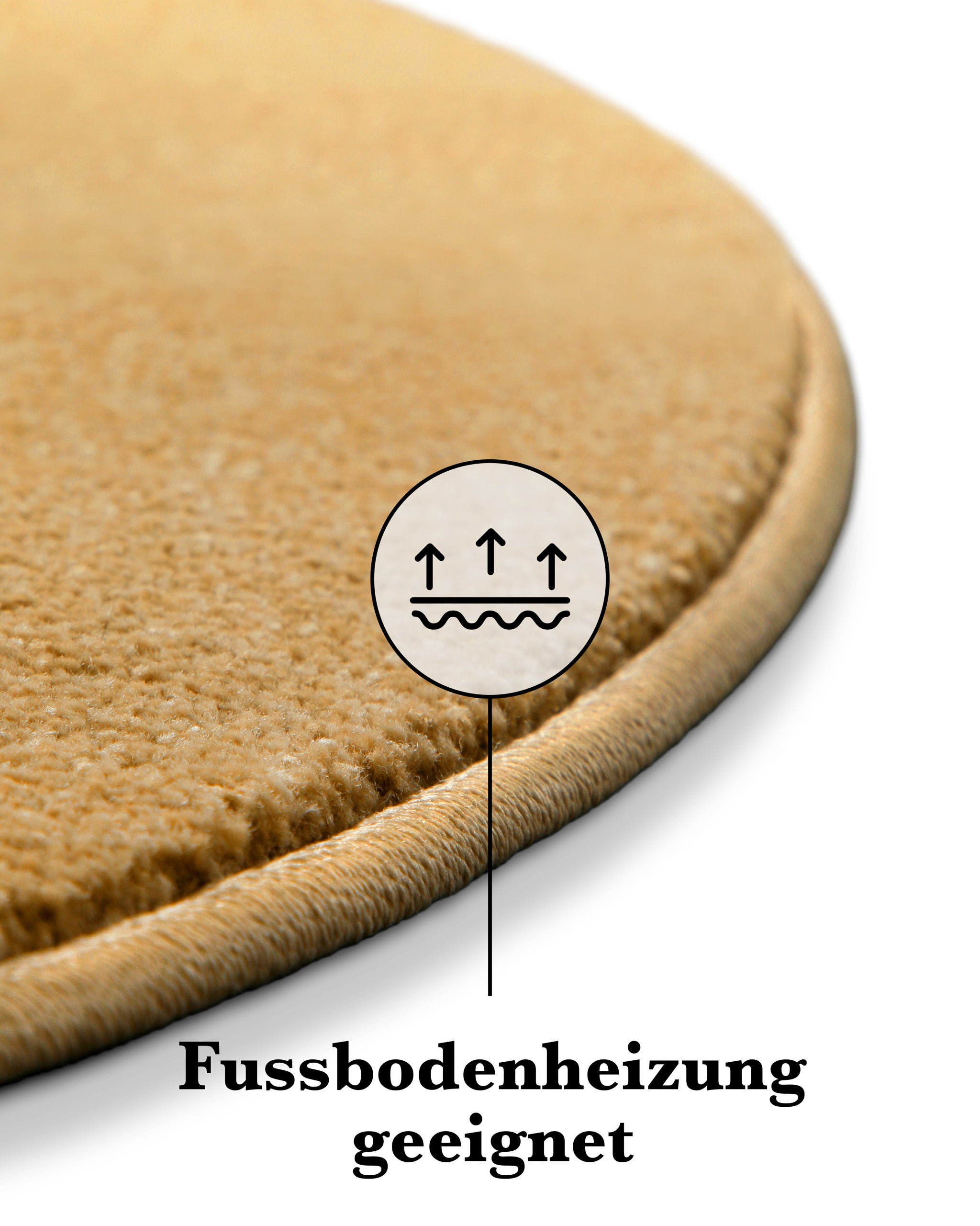 weconhome-basics-kurzflorteppich-rund-ocker-gelb-freja-gewebt image 4