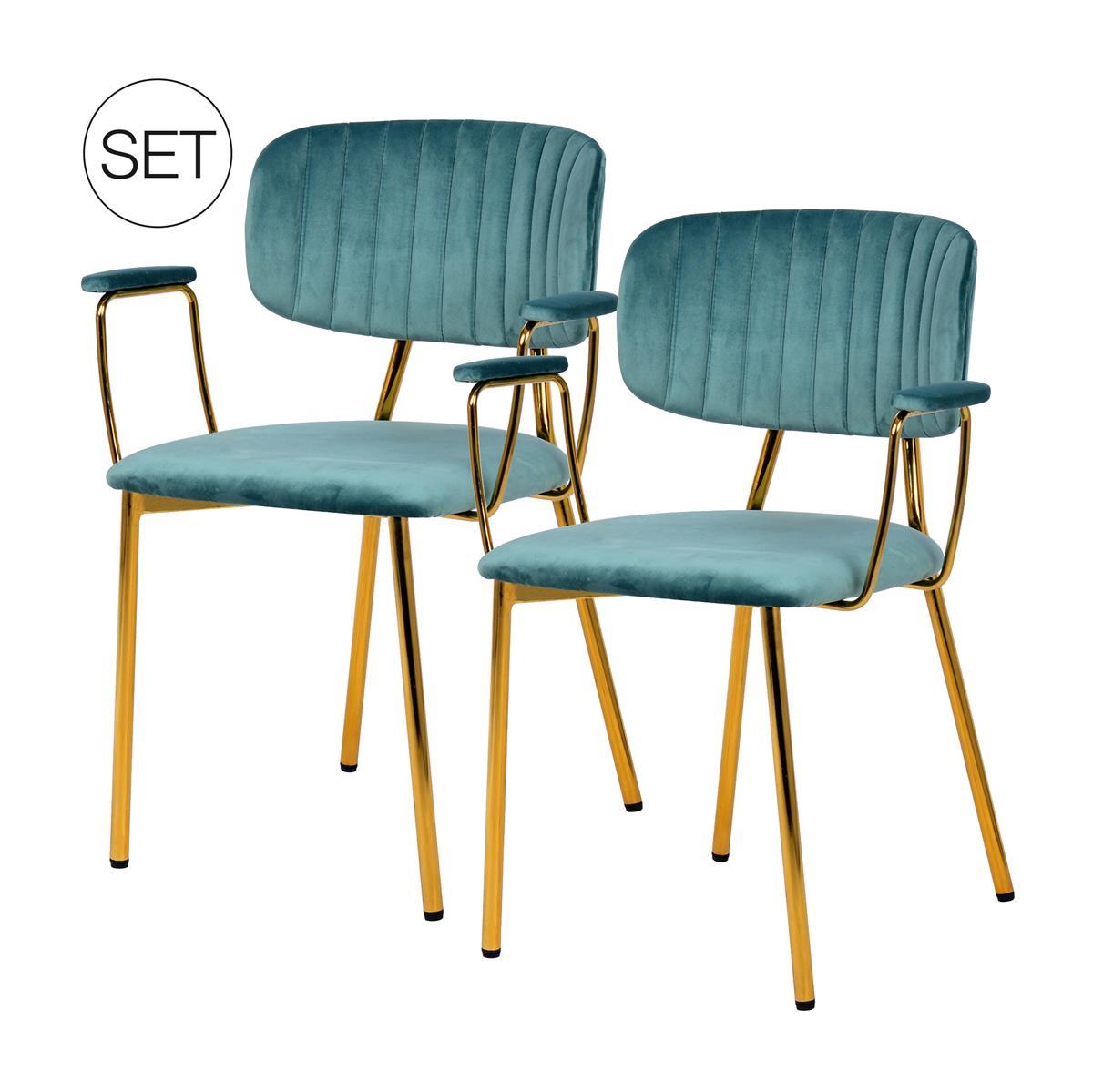 kayoom-giselle-200-2er-set-esszimmerstuhl-samt-pastell image 3