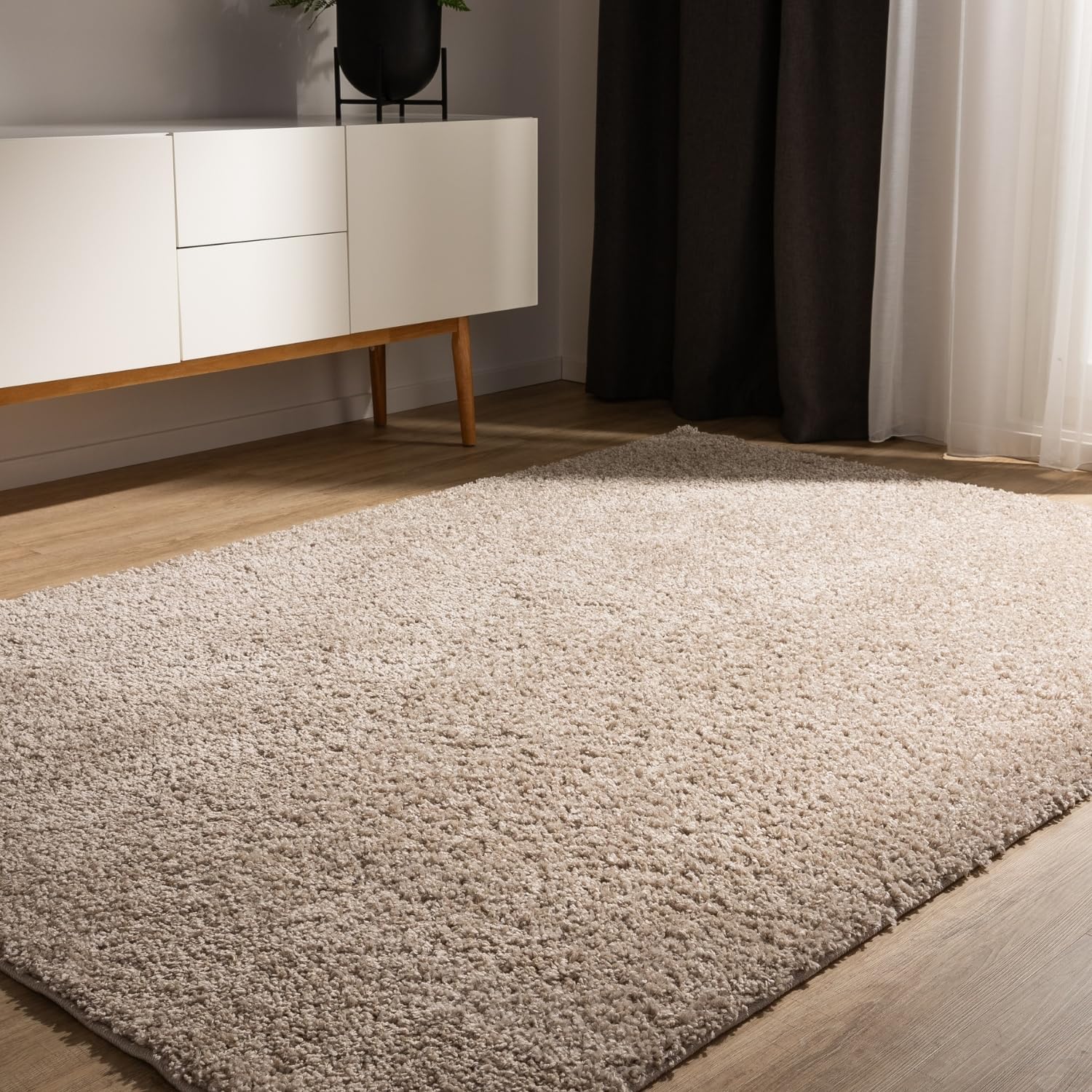 benuta-basic-sohari-hochflorteppich-80x150-cm-beige-waschbar image 1