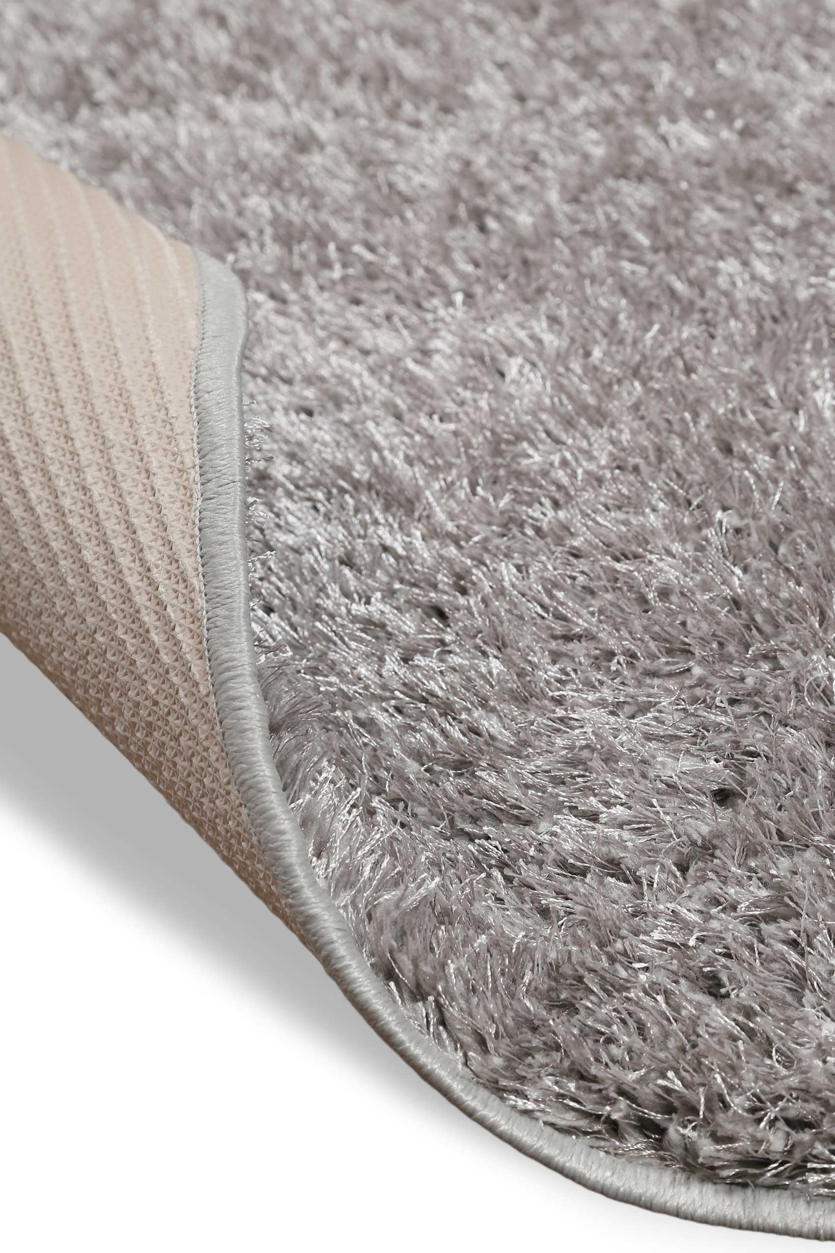 weconhome-basics-teppich-fanny-rund-grau-hochflor-waschbar image 5