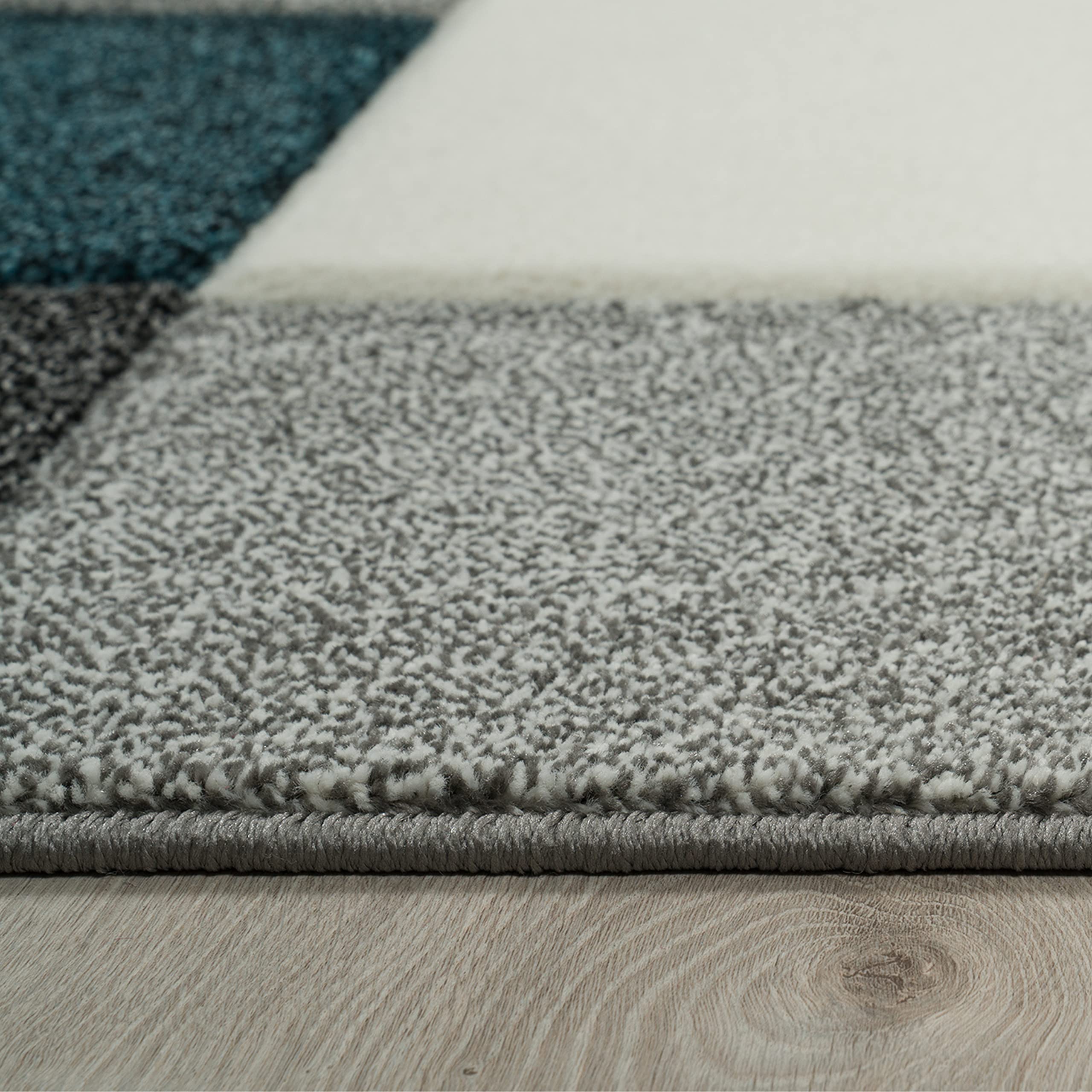 paco-home-designer-teppich-modern-handgearbeiteter-konturenschnitt-kariert-t-rki image 2
