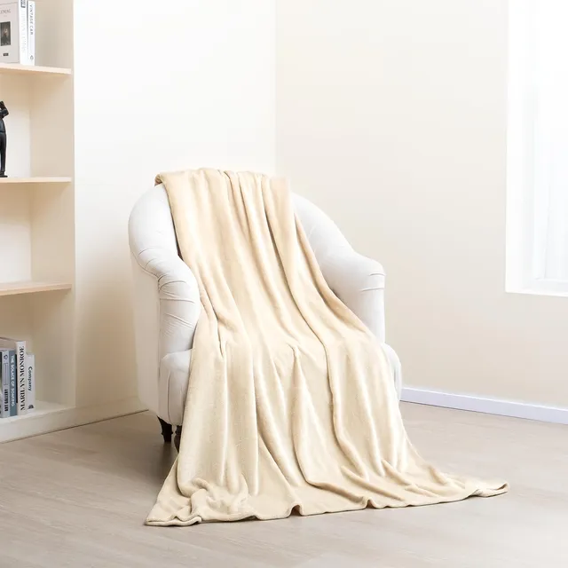 paco-home-kuscheldecke-fleecedecke-uni-150x200-cm-camel image 1