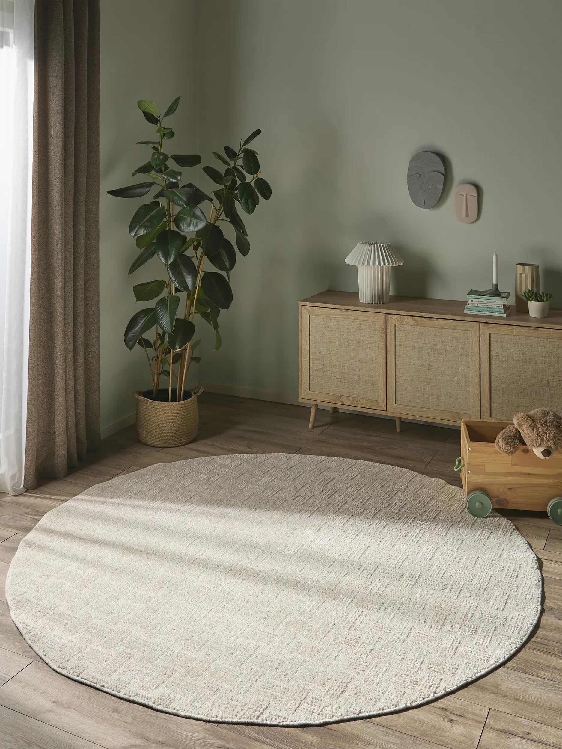 benuta-nest-lilibeth-teppich-rund-160-cm-creme-abstrakt-geometrisch image 2