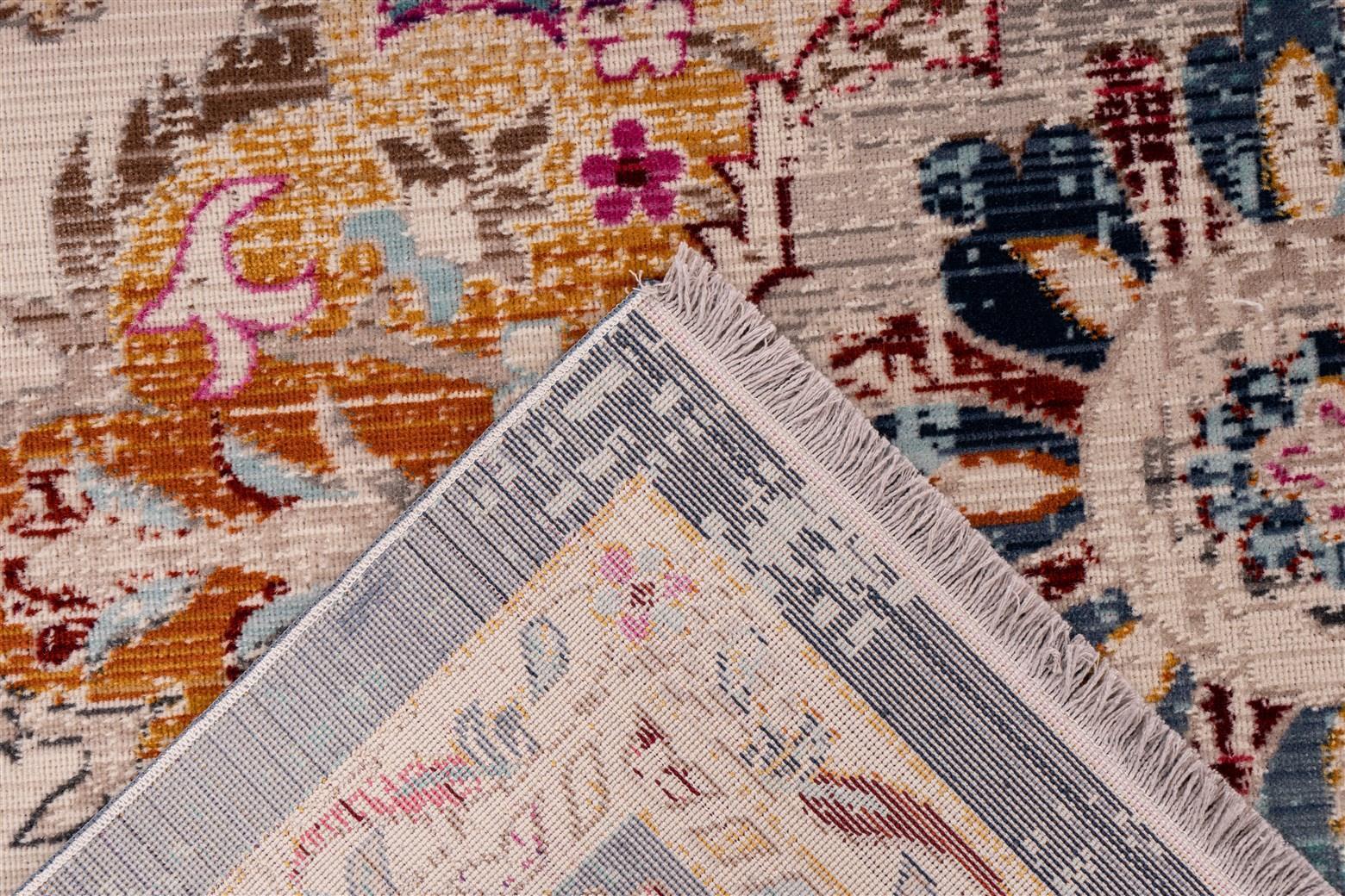 kayoom-anouk-1025-vintage-teppich-flach-pflegeleicht-fransen-45-uvp image 5