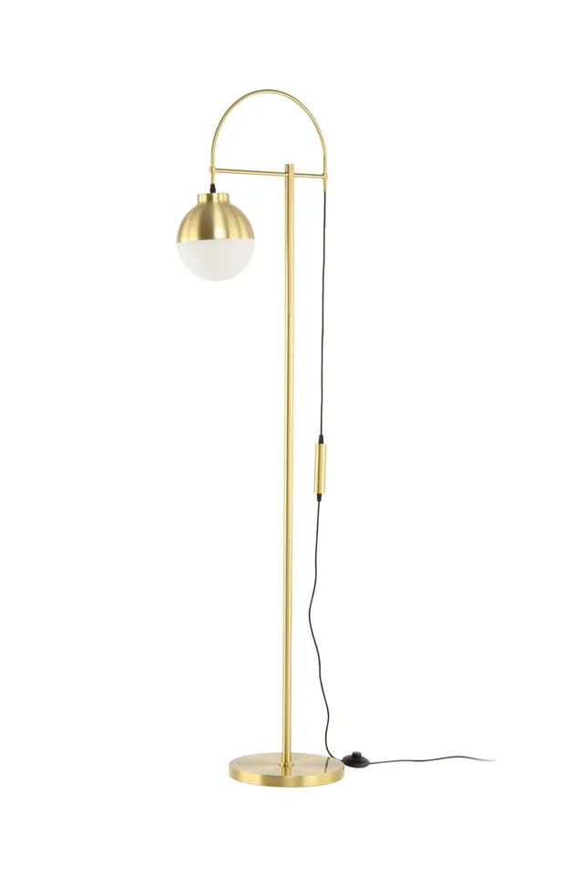kayoom-stehlampe-lavina-125-kugelf-rmiger-glasschirm-metallgestell-glamour-ses-d image 1