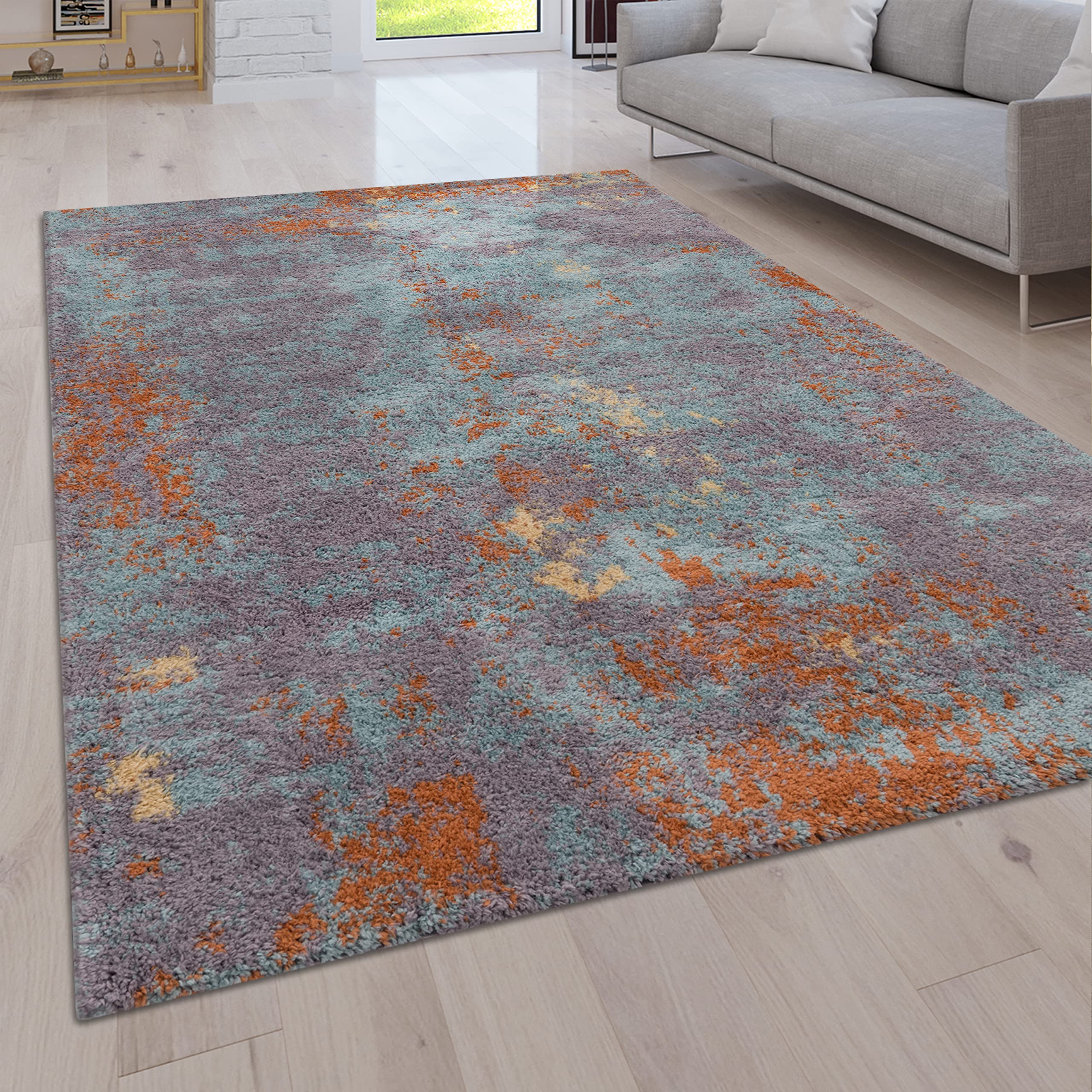 paco-home-shaggy-plus-hochflor-teppich-80x150-cm-bunt-2-vintage-abstrakt image 1