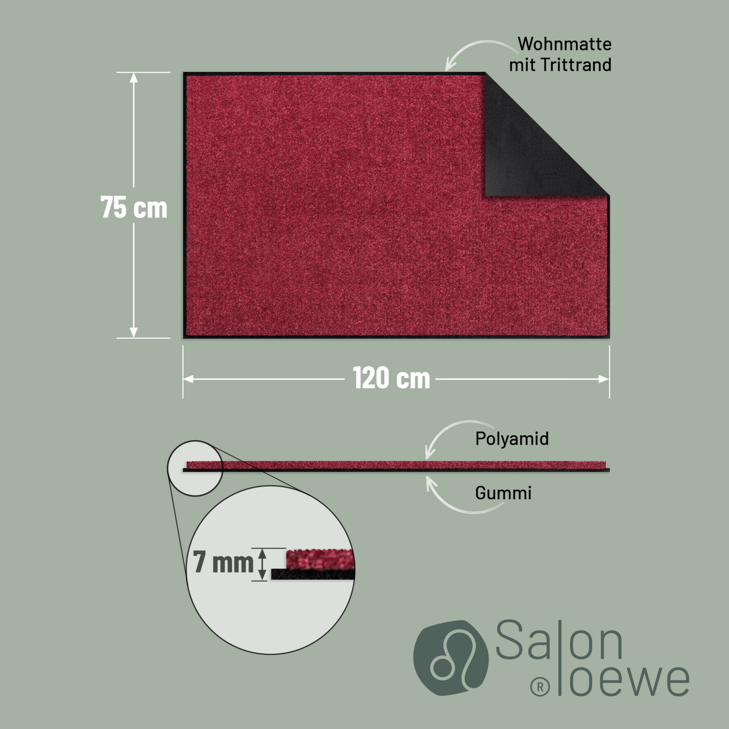 salonloewe-weinrot-teppich-75-x-120-cm-schmutzfangmatte-in-burgunderrot image 4