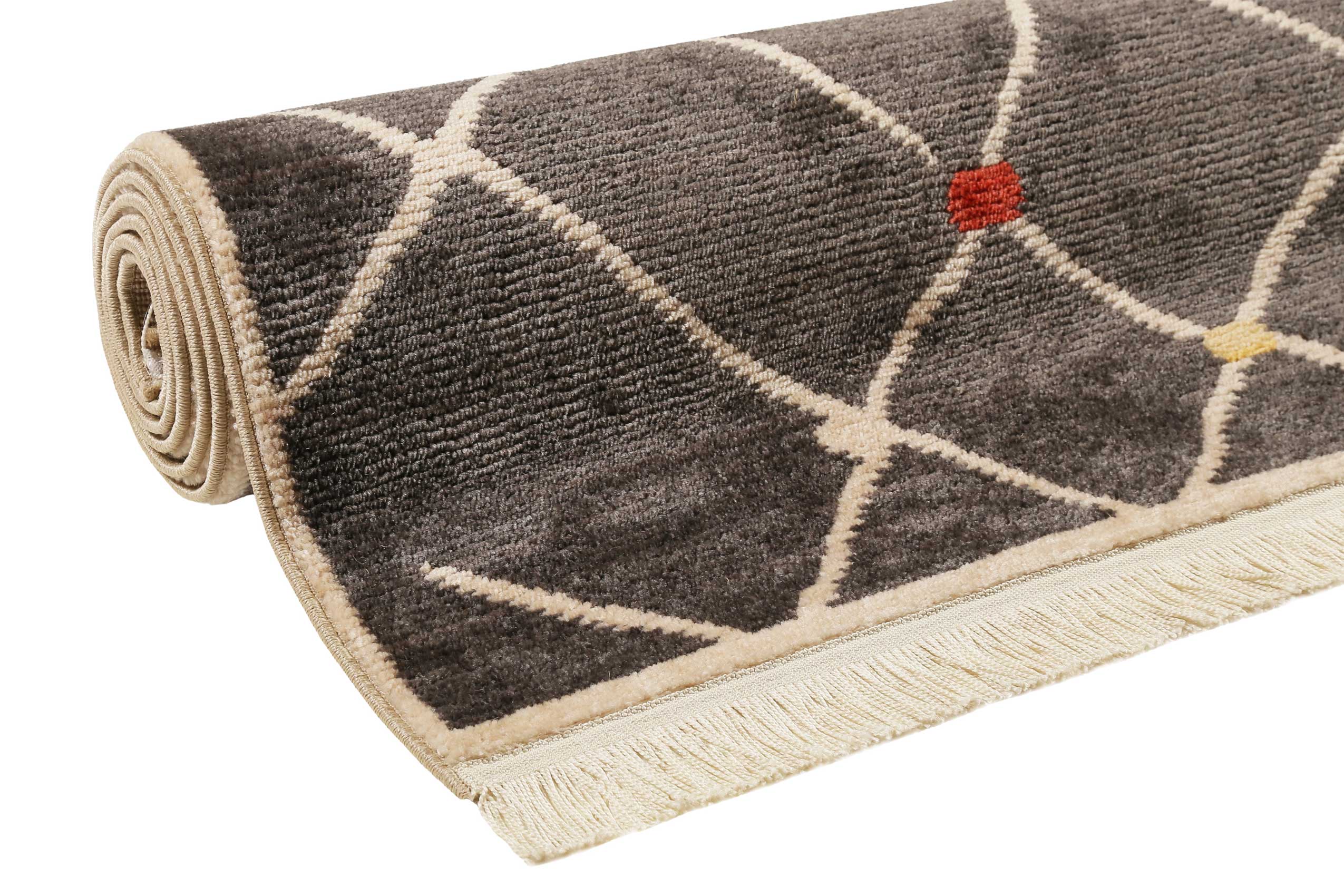 weconhome-march-bonsecours-teppich-dunkelgrau-kurzflor-b-ware-kelim image 7