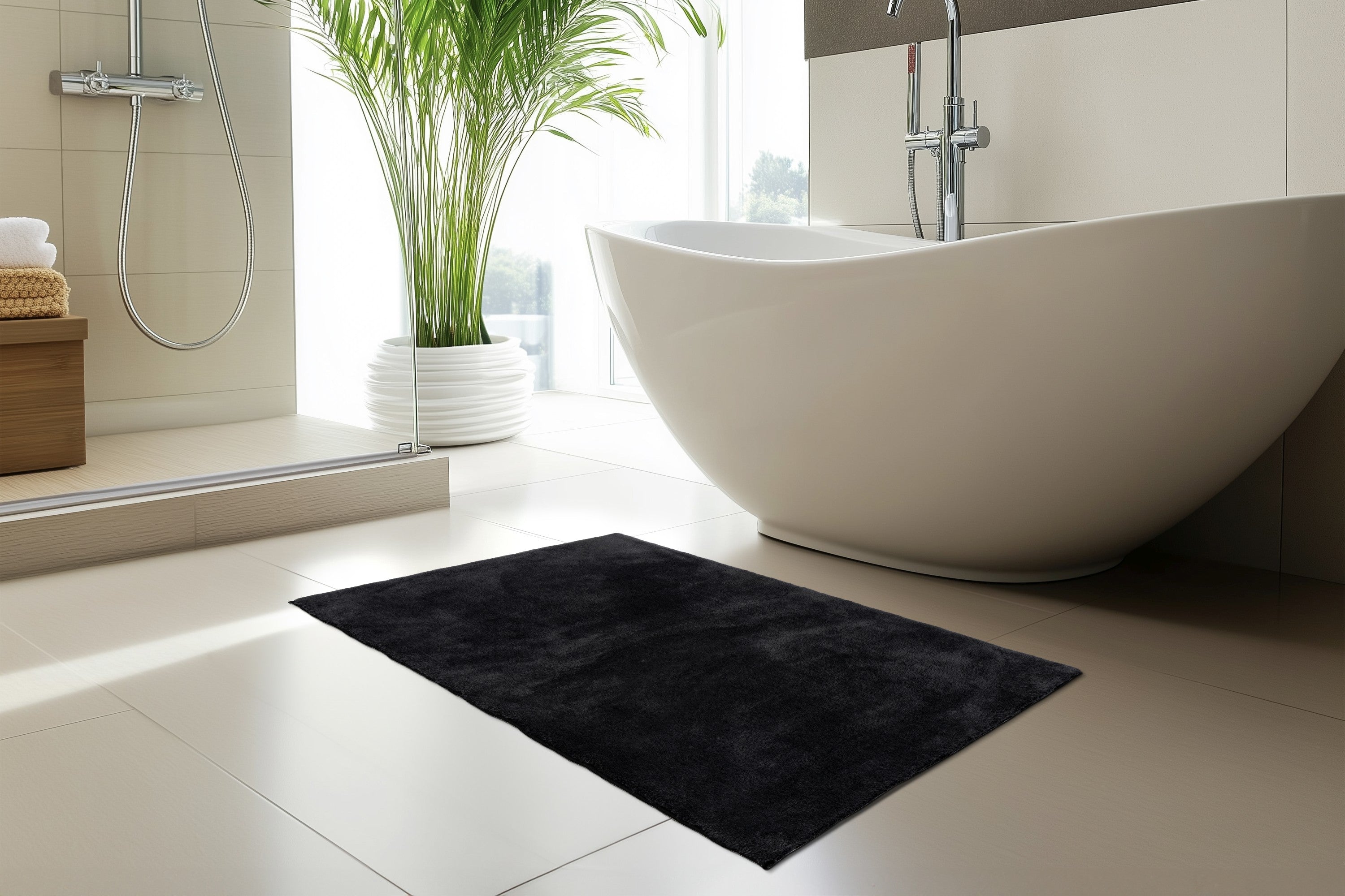 kayoom-badematte-breeze-flow-125-schwarz-polyester image 3