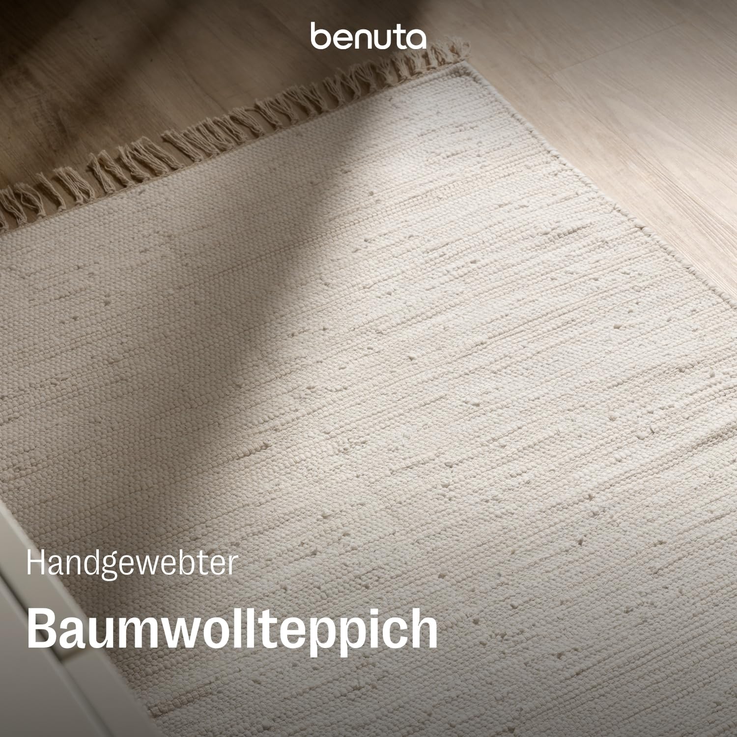 benuta-basic-tom-baumwollteppich-70x200-cm-creme-handgewebt-recycling-baumwolle image 2