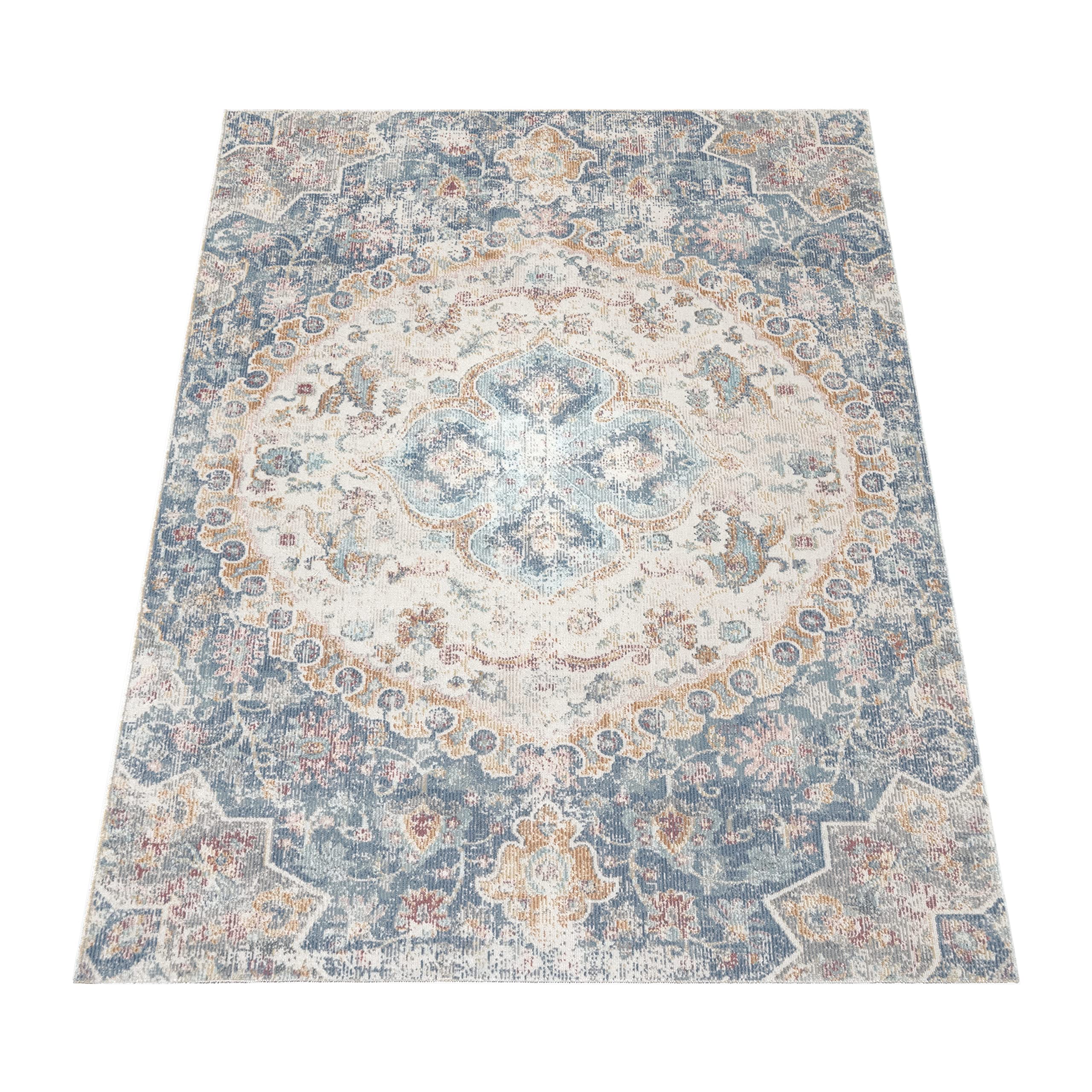 paco-home-aachen-in-outdoor-teppich-60x100-cm-blau-orient-kurzflor image 5