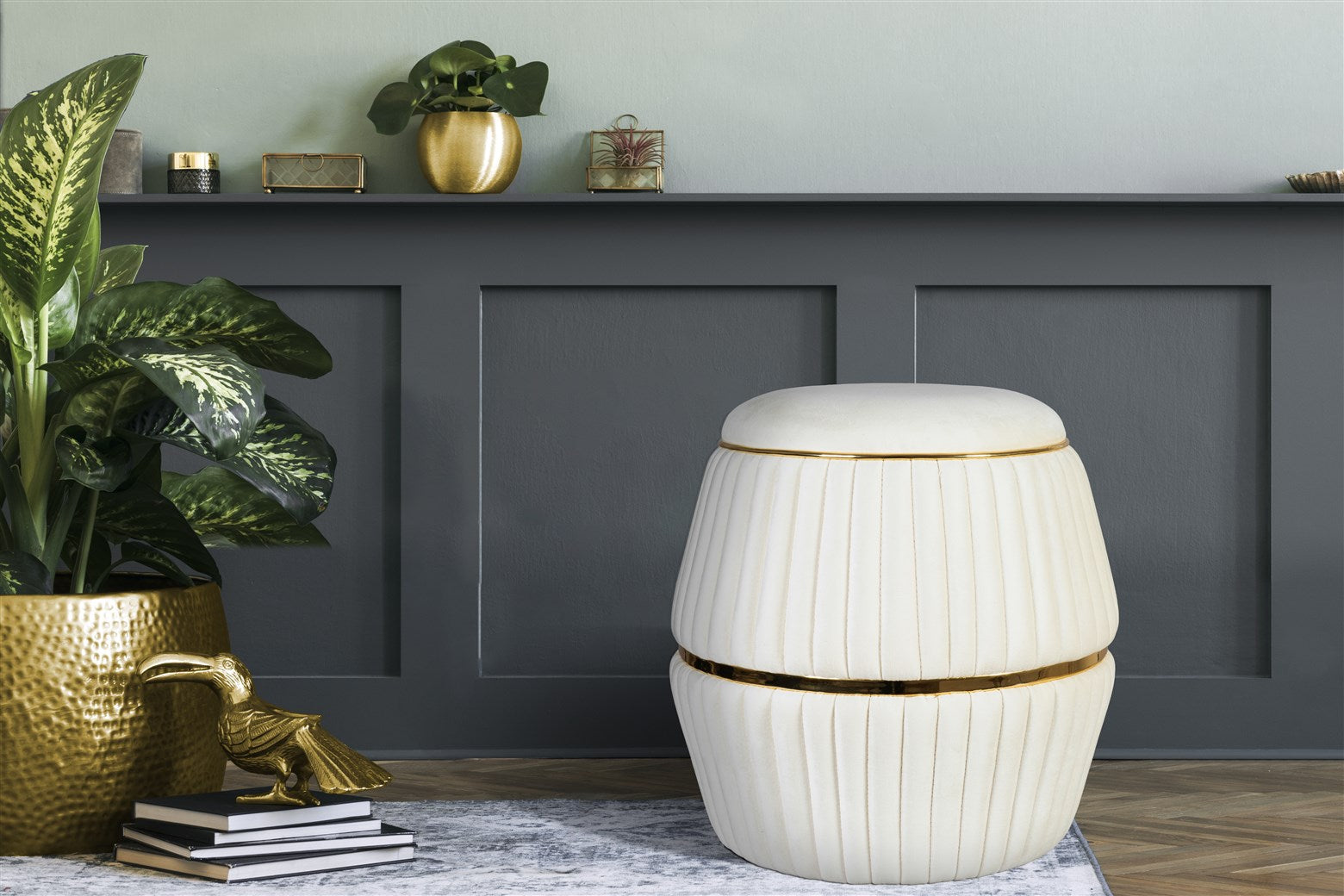 kayoom-hocker-doric-225-pouf-mit-steppung-vielseitig-einsetzbar image 2