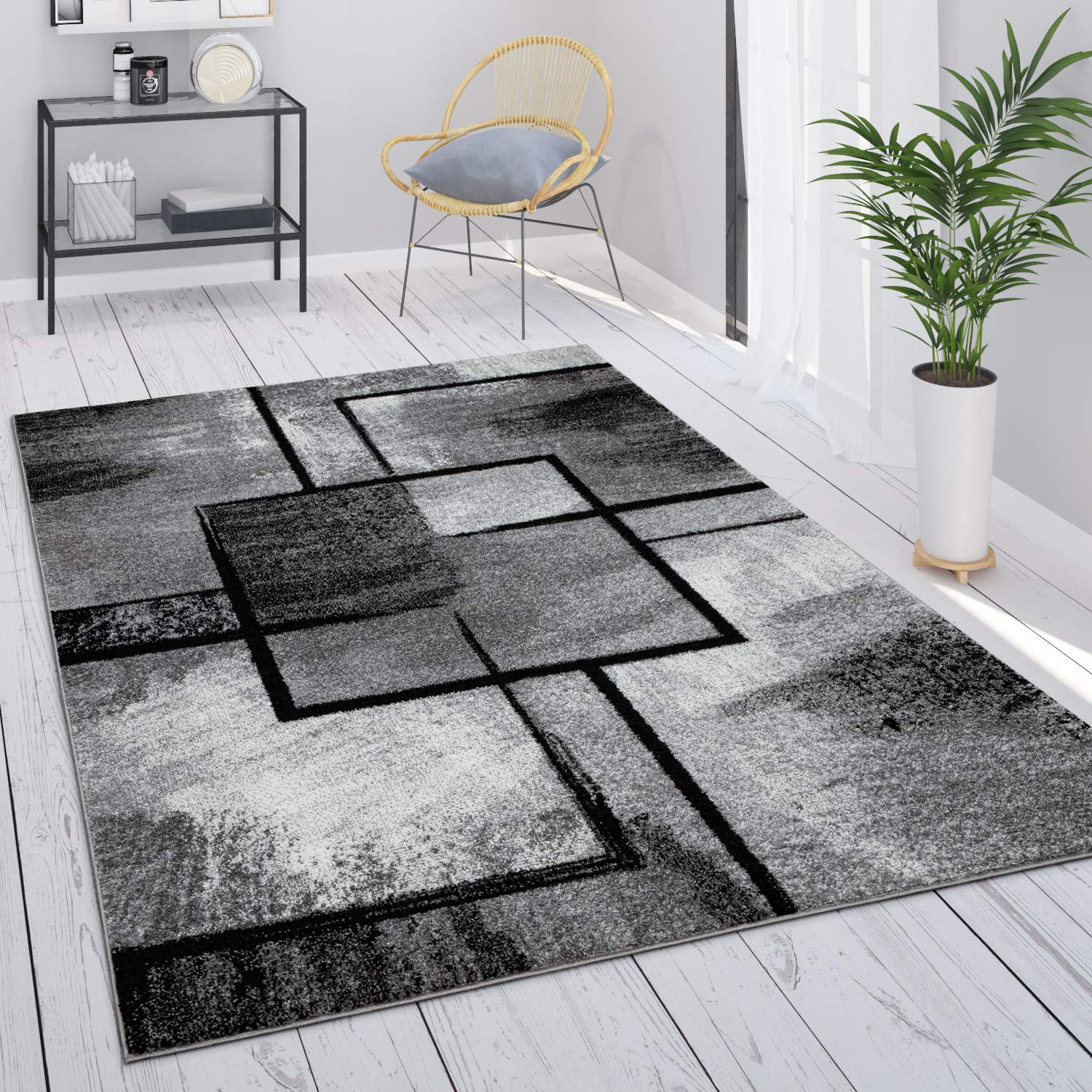 paco-home-metro-kurzflor-teppich-120x170-cm-grau-geometrisch image 8
