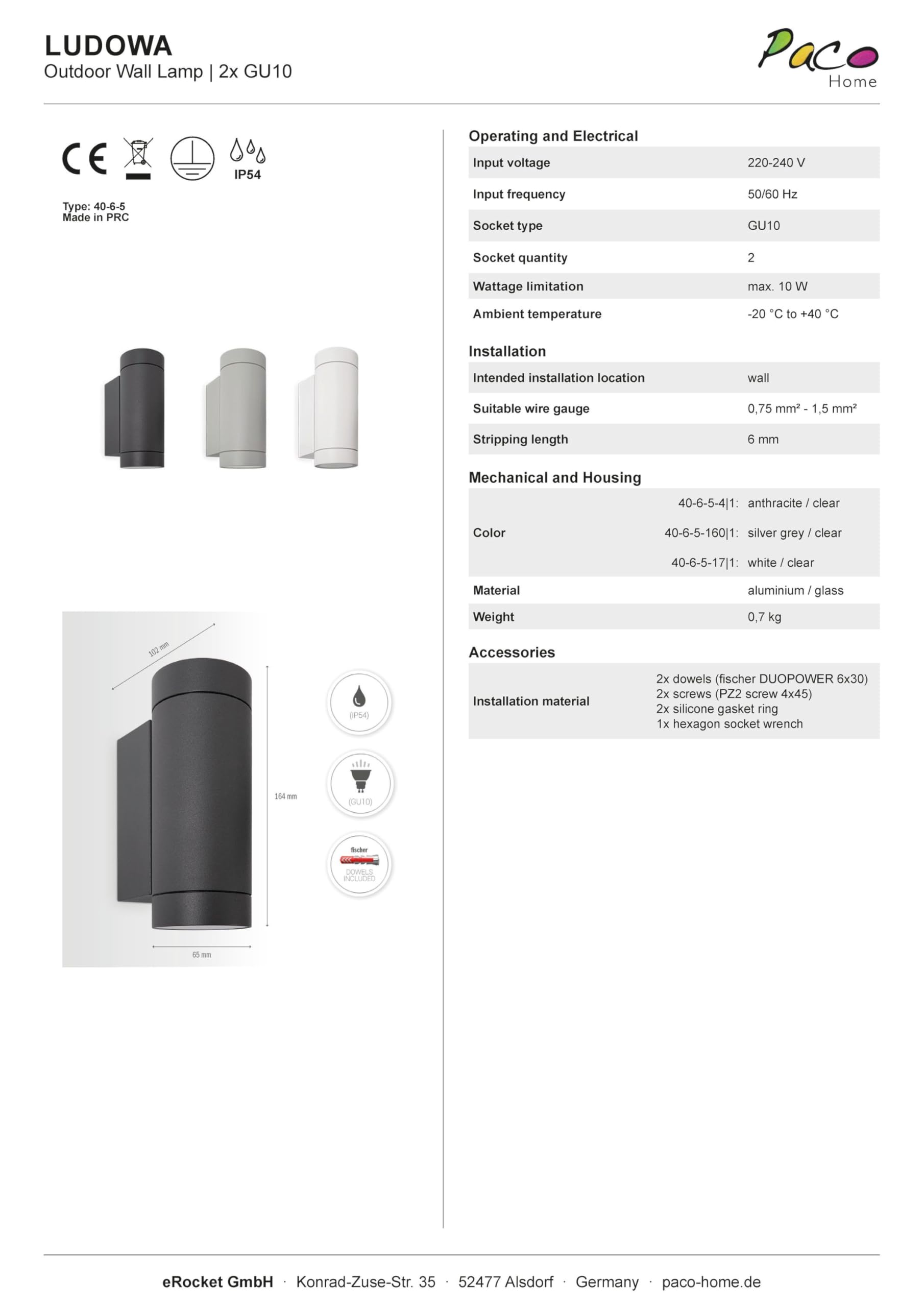 paco-home-wandleuchte-typ-1-2x-gu10-outdoor-ip54-wei image 6