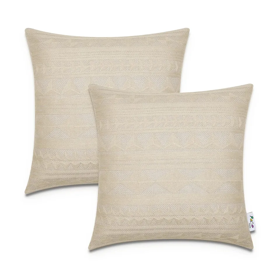 paco-home-kissenbezug-deko-2er-set-bl-tter-skandi-creme image 1