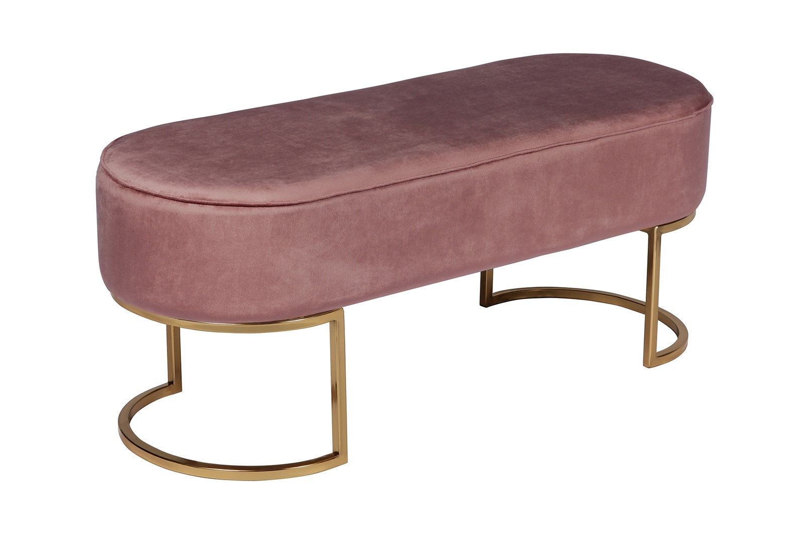 kayoom-sitzbank-athea-225-samtoptik-goldene-metallbeine-oval-elegant image 4