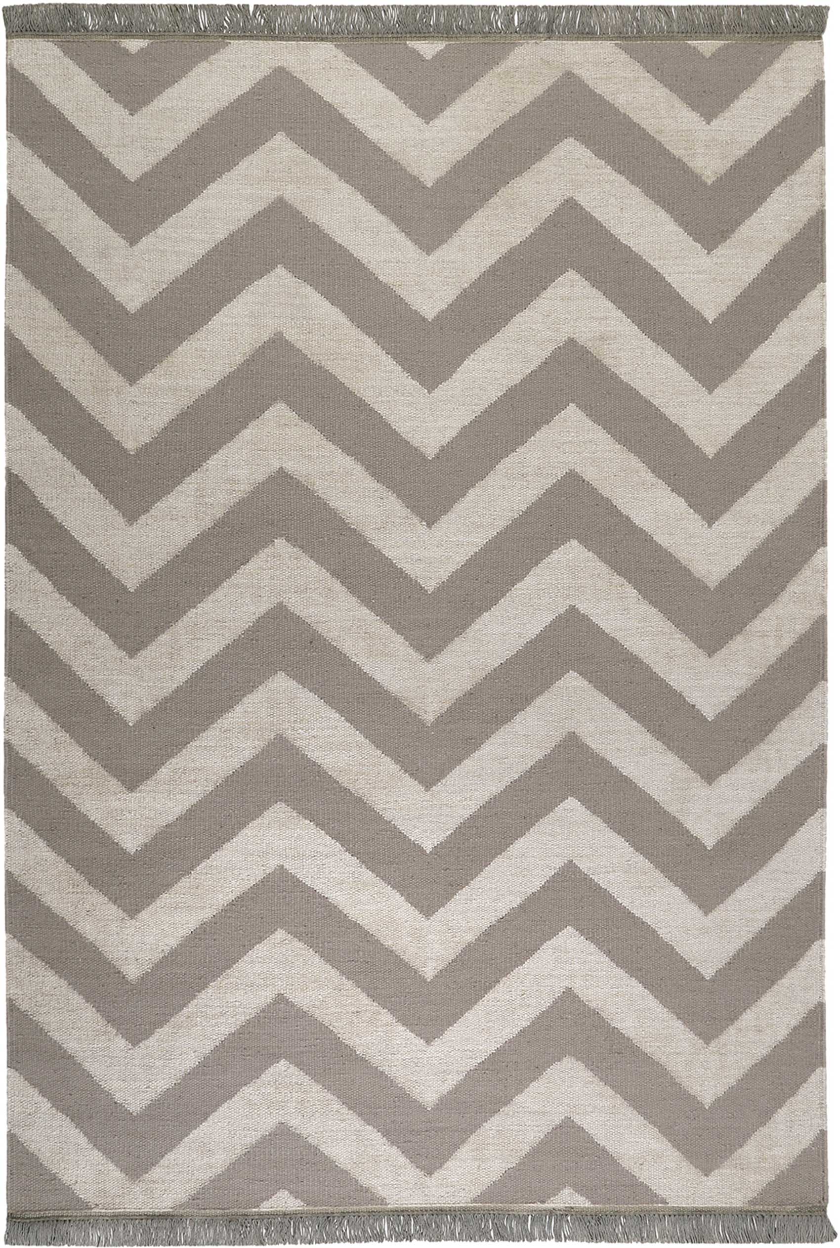 weconhome-kelim-teppich-zig-zag-grau-beige-aus-naturfaser-handgewebt-goodweave image 1