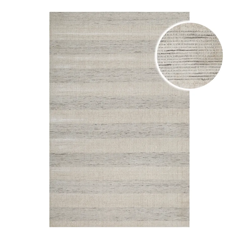 weconhome-seattle-kurzflor-teppich-perl-wei-tencel-wolle image 1