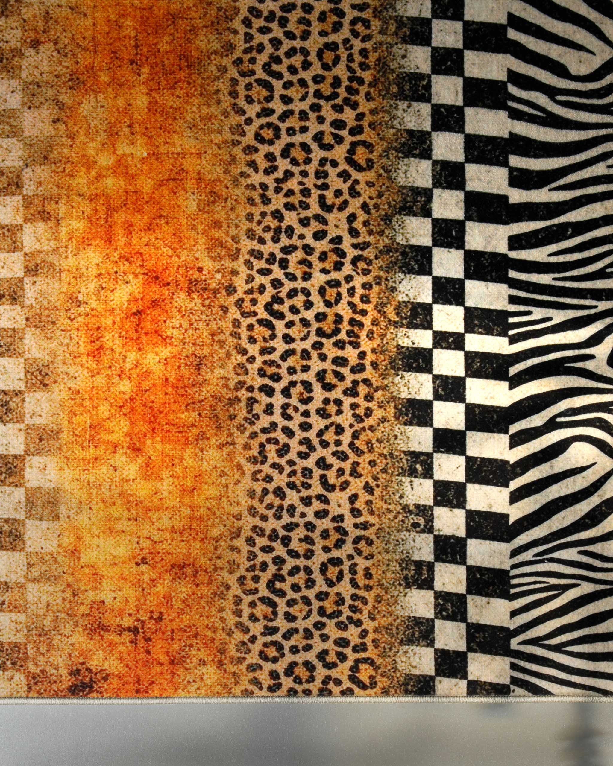 weconhome-jungle-stripes-badteppich-gelb-orange-zebra image 6