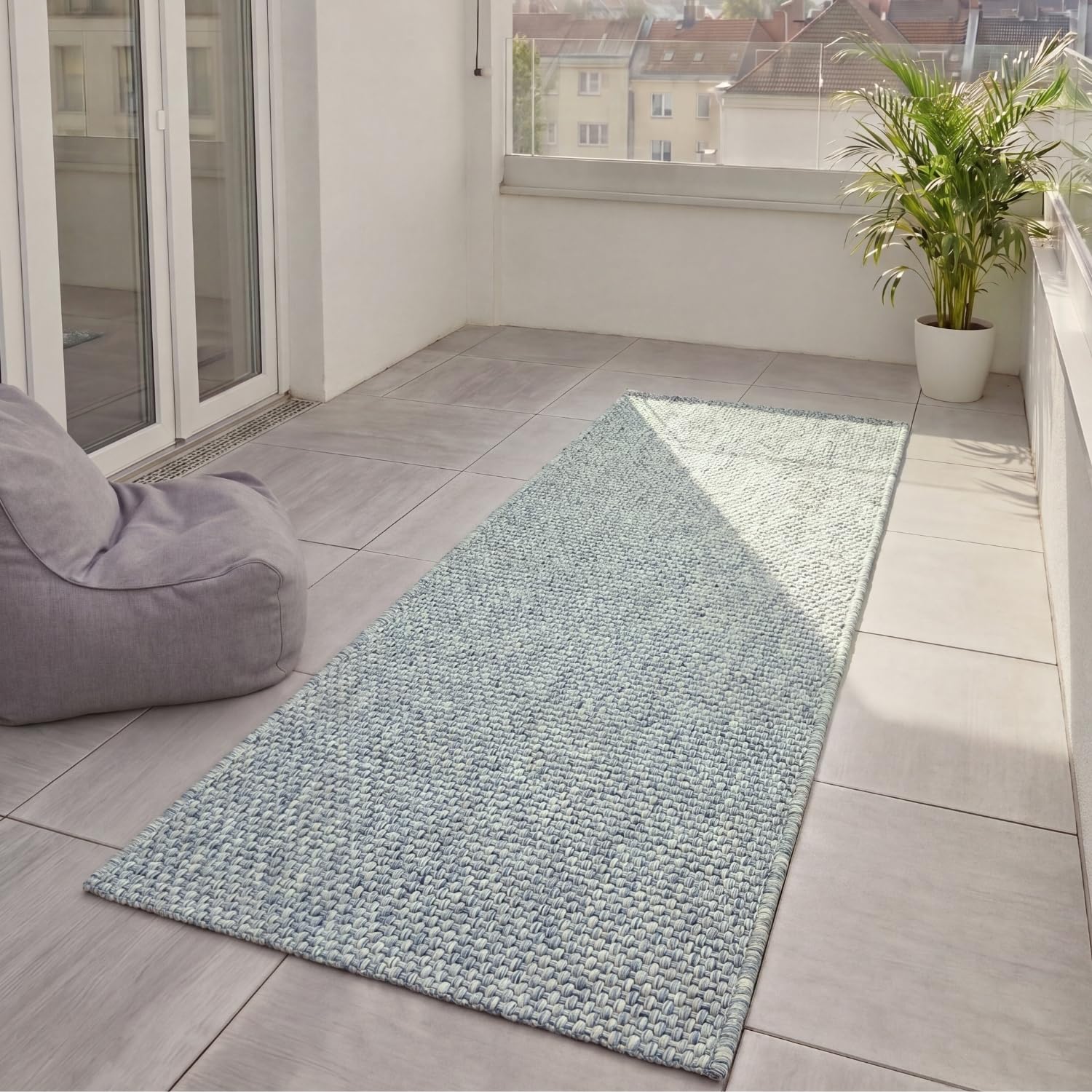 benuta-basic-in-outdoor-teppich-iowa-80x250-cm-blau-jute-look image 1