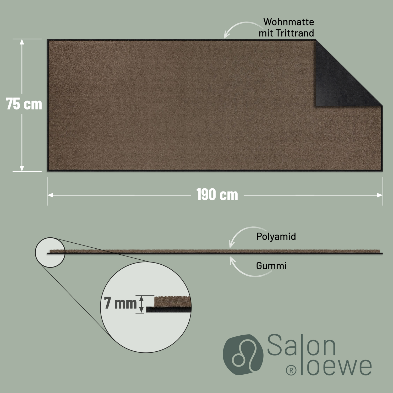 salonloewe-taupe-l-ufer-75-x-190-cm-hochwertige-schmutzfangmatte-aus-deutschland image 4