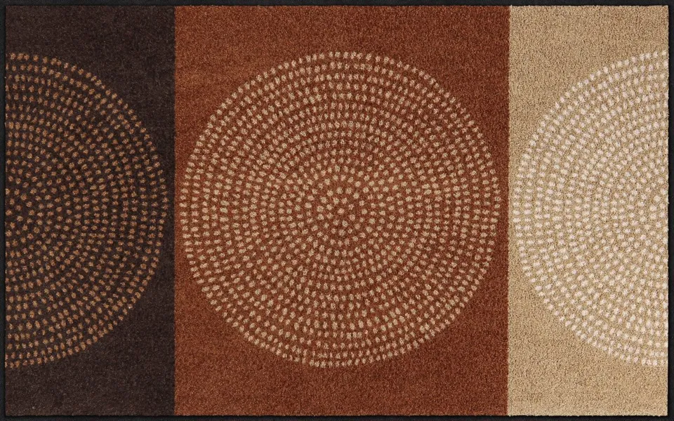 salonloewe-nestor-mocca-teppich-75-x-120-cm-schmutzfangmatte-mit-grafischem-desi image 1