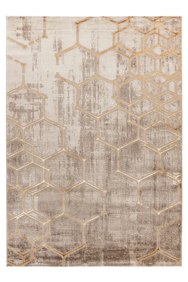 kayoom-smooth-flow-125-robuster-kurzflorteppich-80x300-cm-beige-polypropylen image 1
