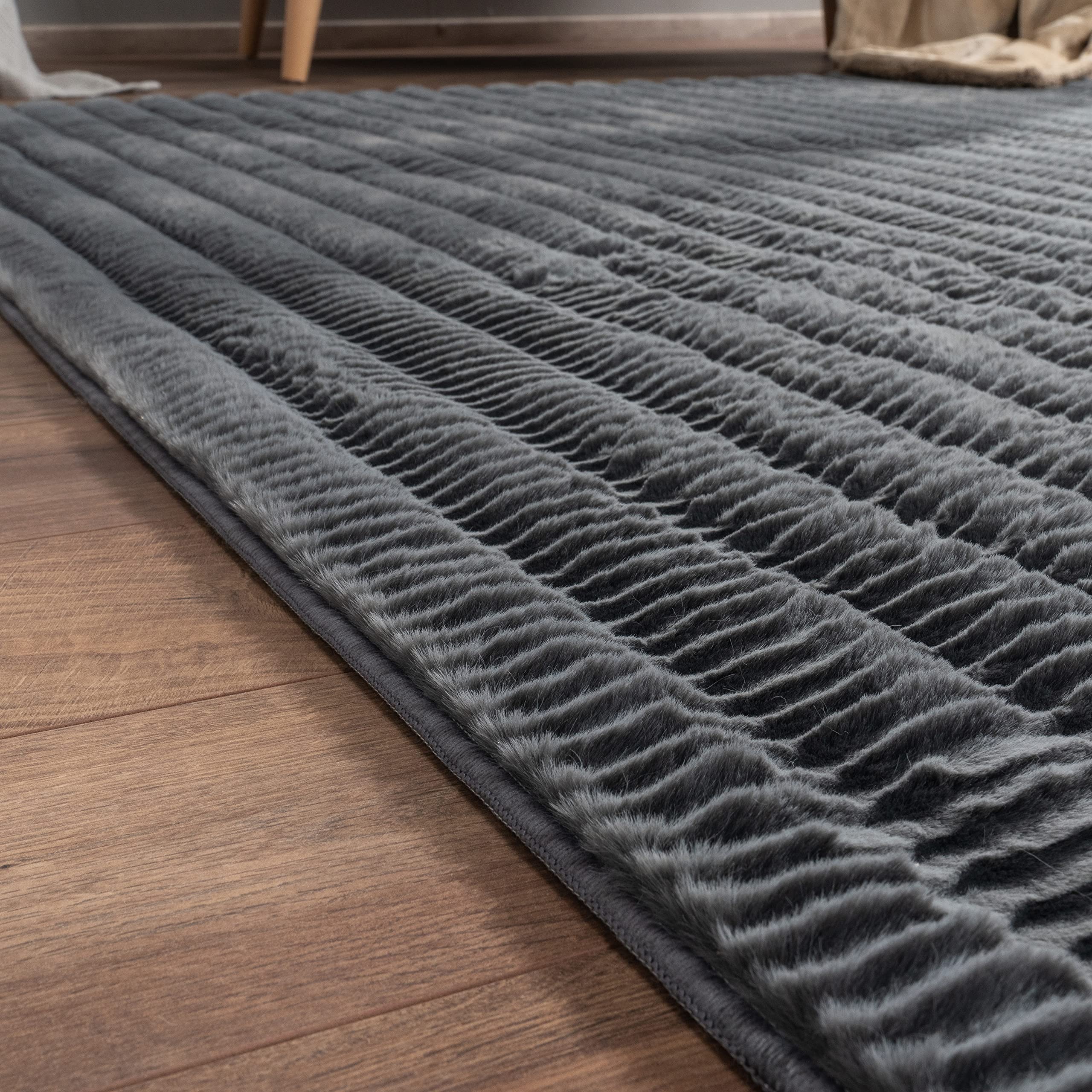 paco-home-soft-bubble-hochflor-teppich-120x160-cm-anthrazit image 2