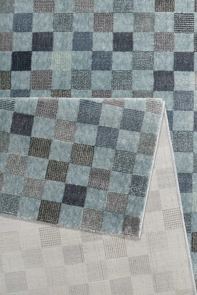 weconhome-physical-2-0-kurzflor-teppich-blau-gewebt image 1