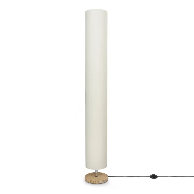 paco-home-stehleuchte-stoffschirm-e27-bambus-bodenlampe-uni image 1