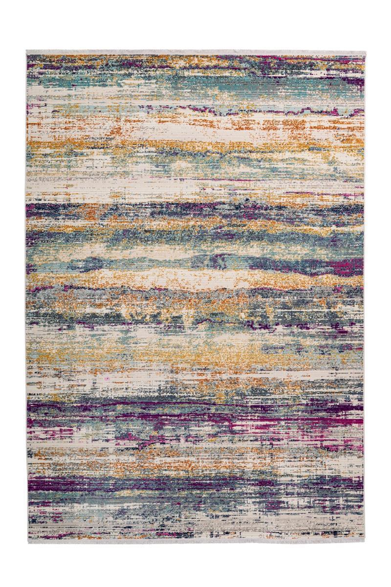 kayoom-anouk-725-vintage-teppich-flacher-flor-fransen-pflegeleicht image 1