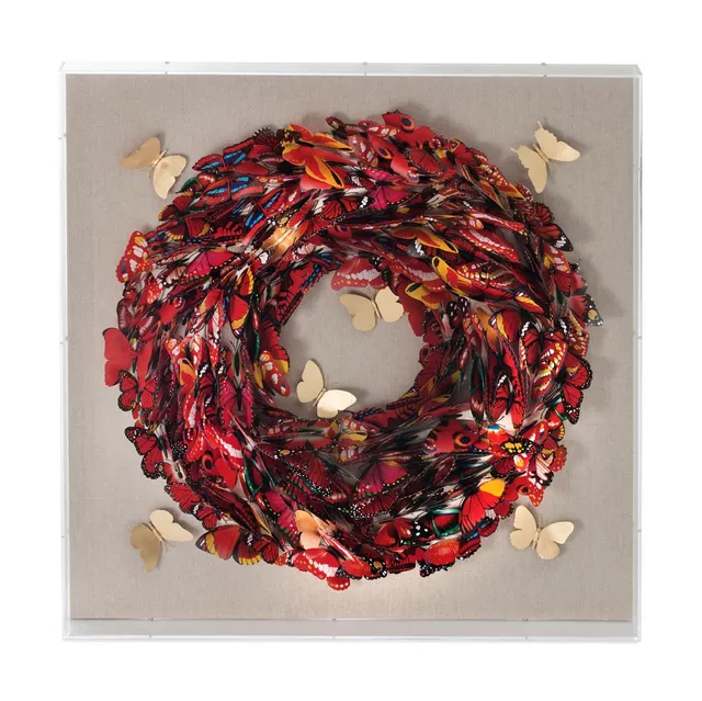 kayoom-papier-wandbild-schmetterling-80-cm-x-80-cm-handgefertigtes-kunstwerk image 1