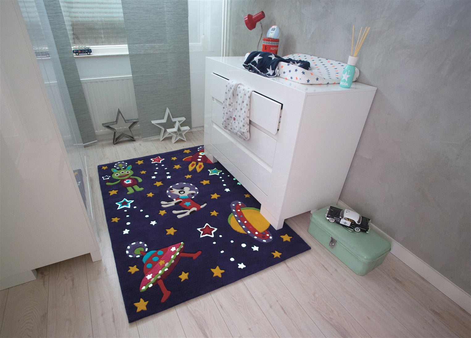 kayoom-spirit-glowy-3144-kinderteppich-mit-leuchtgarn-kurzfloriger-teppich-der-i image 2