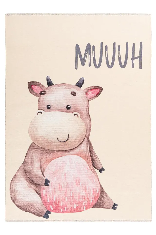 kayoom-joanna-618-muuh-kinderteppich-115x170-cm-bunt-spielteppich image 1