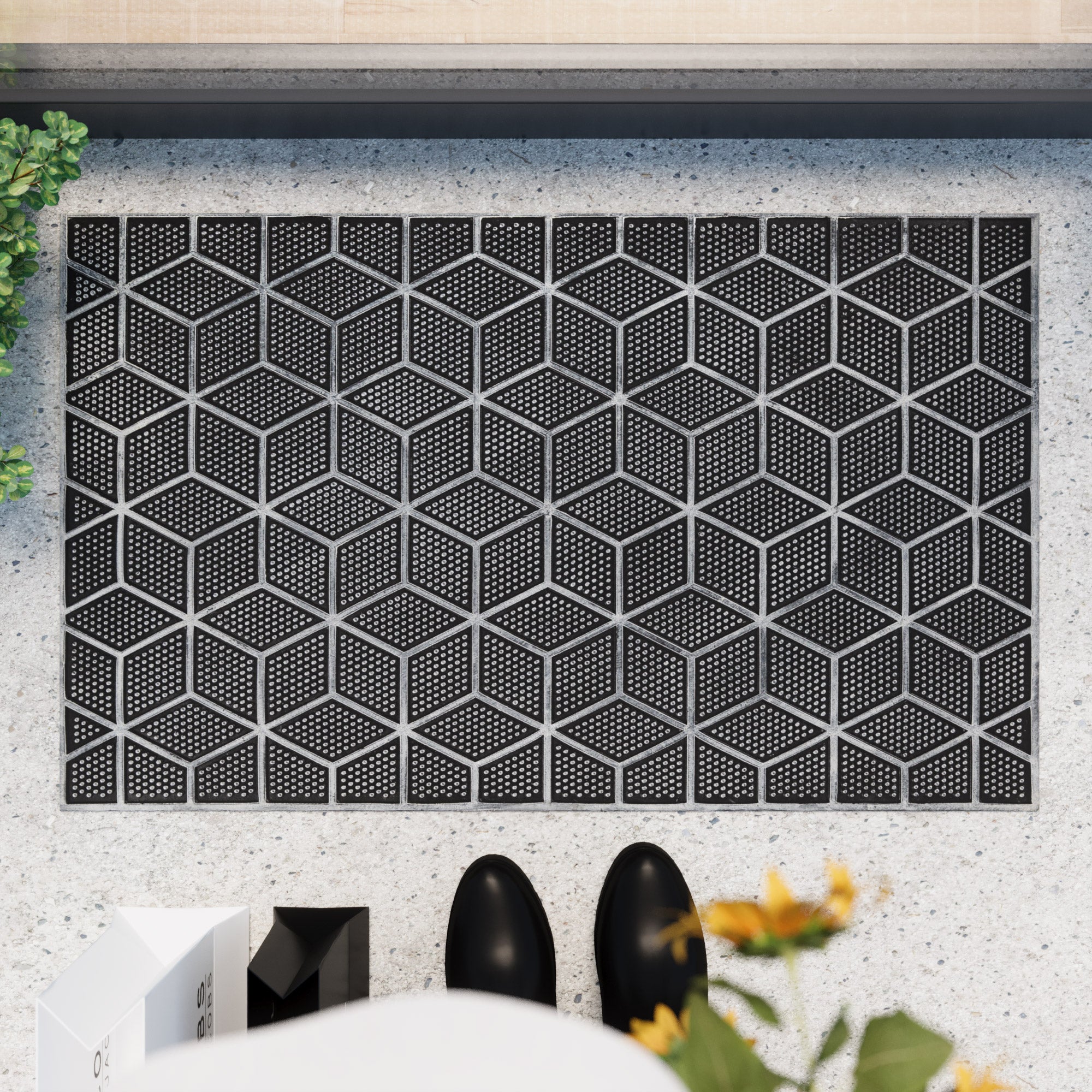 weconhome-fu-matte-aus-gummi-silber-grau-bossa-groove image 2